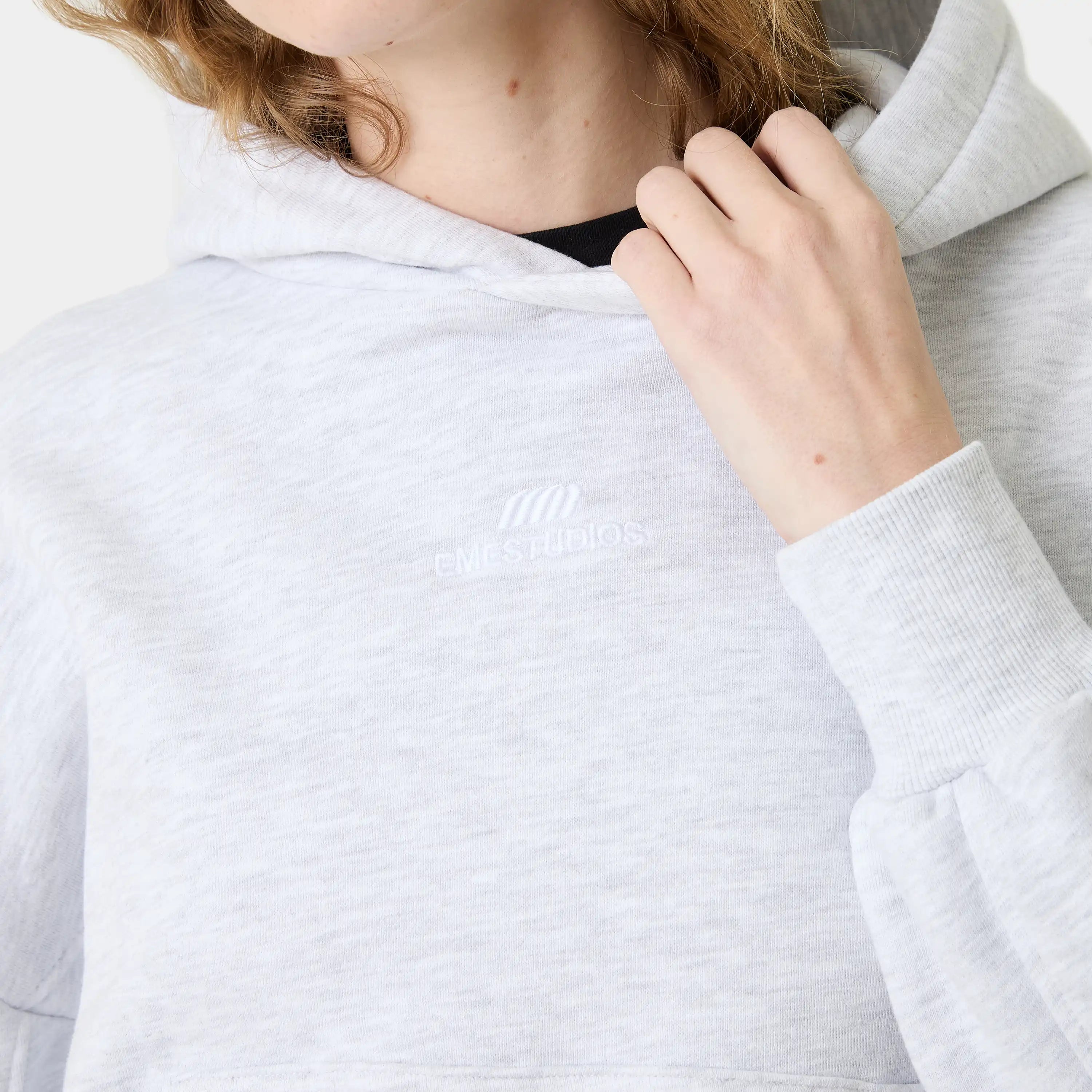 Cinam Heather Grey Oversized Hoodie Woman Hoodies Eme Studios