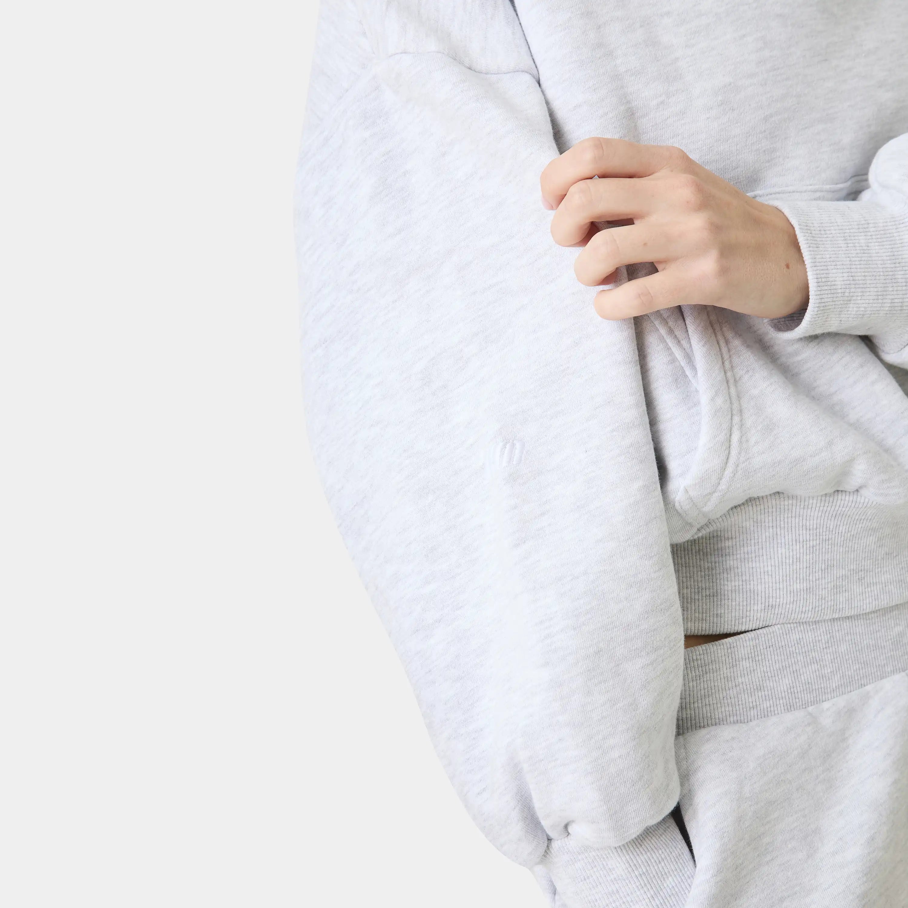 Cinam Heather Grey Oversized Hoodie Woman Hoodies Eme Studios