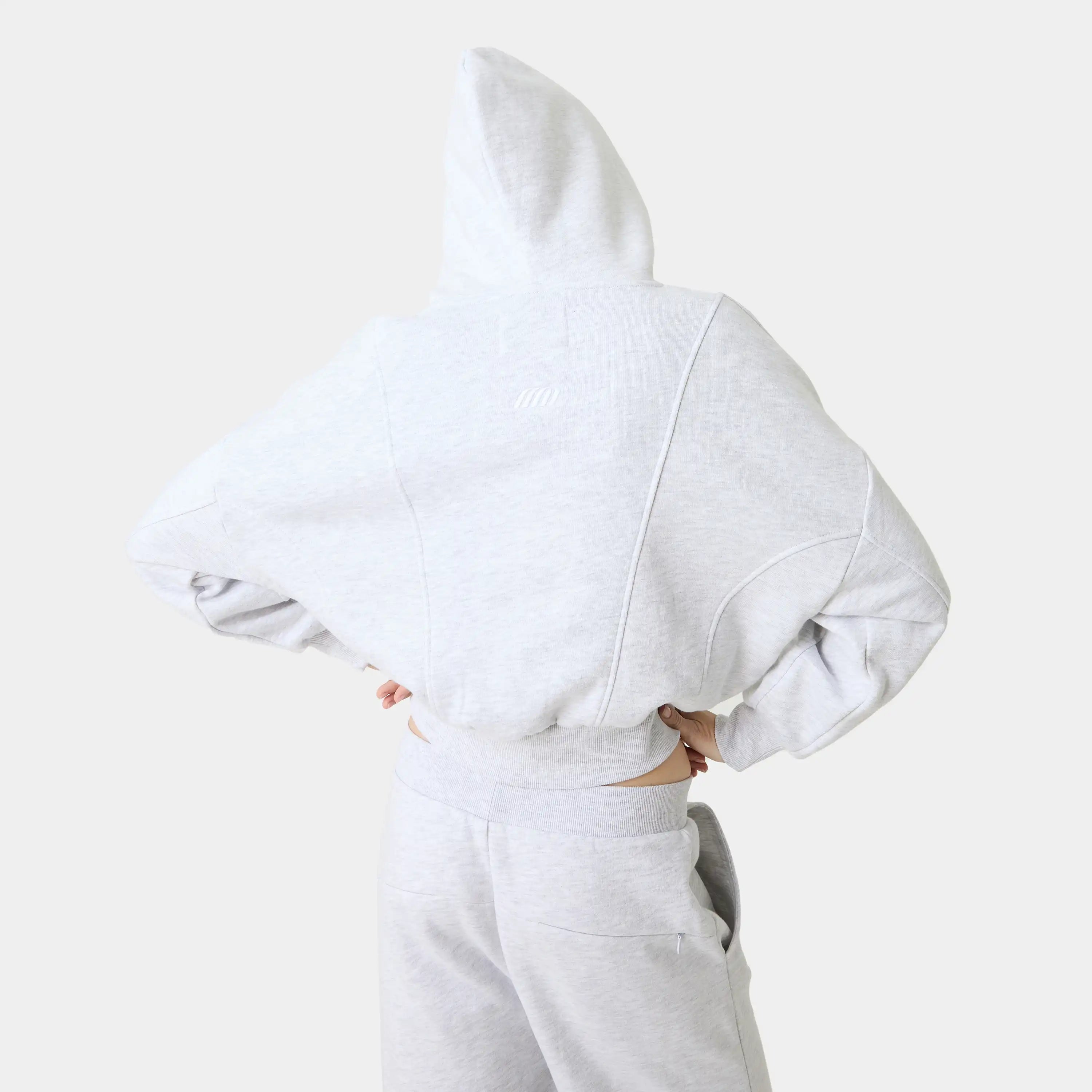 Cinam Heather Grey Oversized Hoodie Woman Hoodies Eme Studios