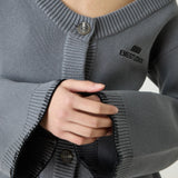 Onyx Grey Cardigan Woman Knitwear Eme Studios