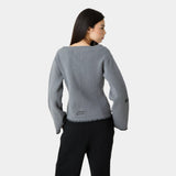Onyx Grey Cardigan Woman Knitwear Eme Studios