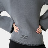 Onyx Grey Cardigan Woman Knitwear Eme Studios
