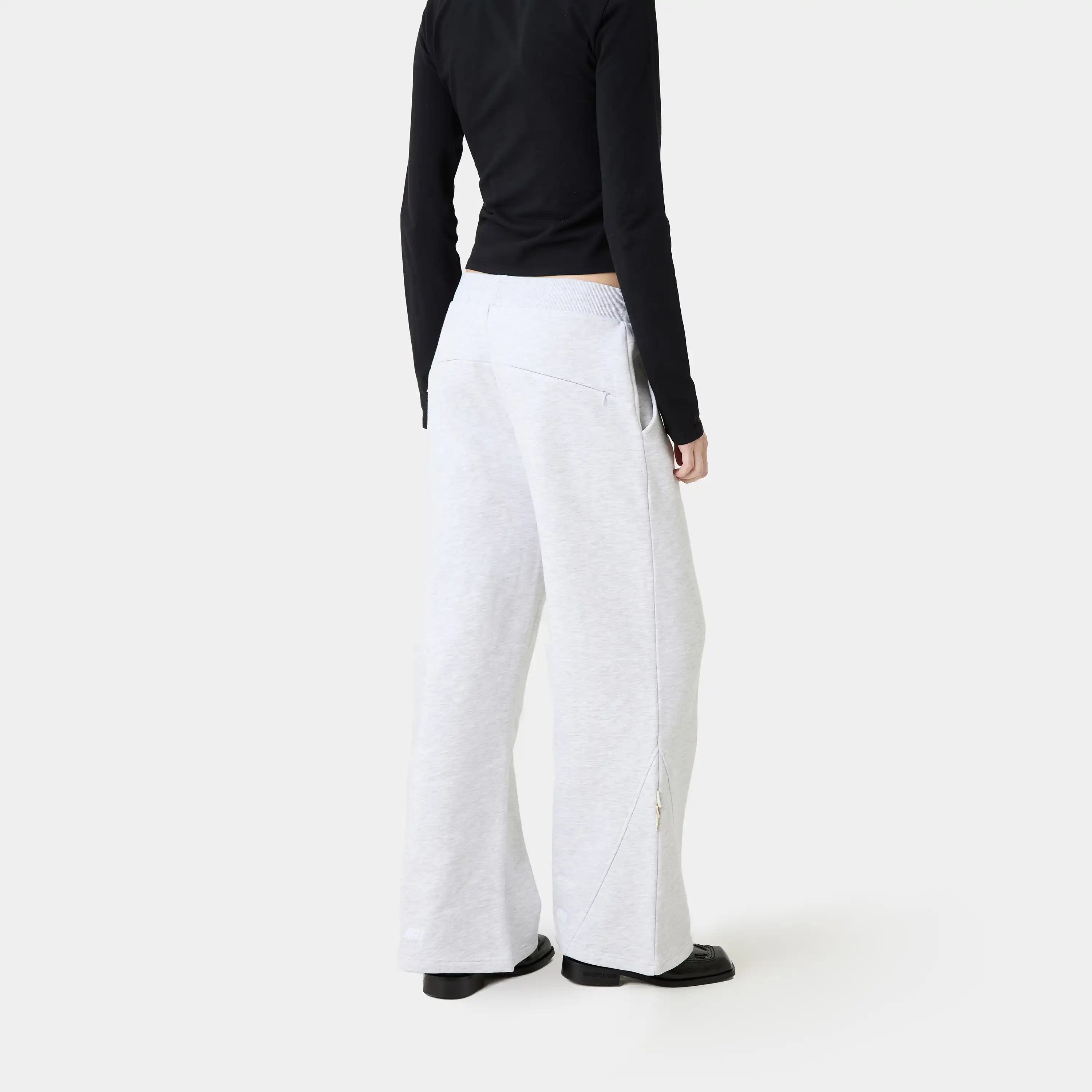 Cinam Heather Grey Sweatpants Woman Pants Eme Studios