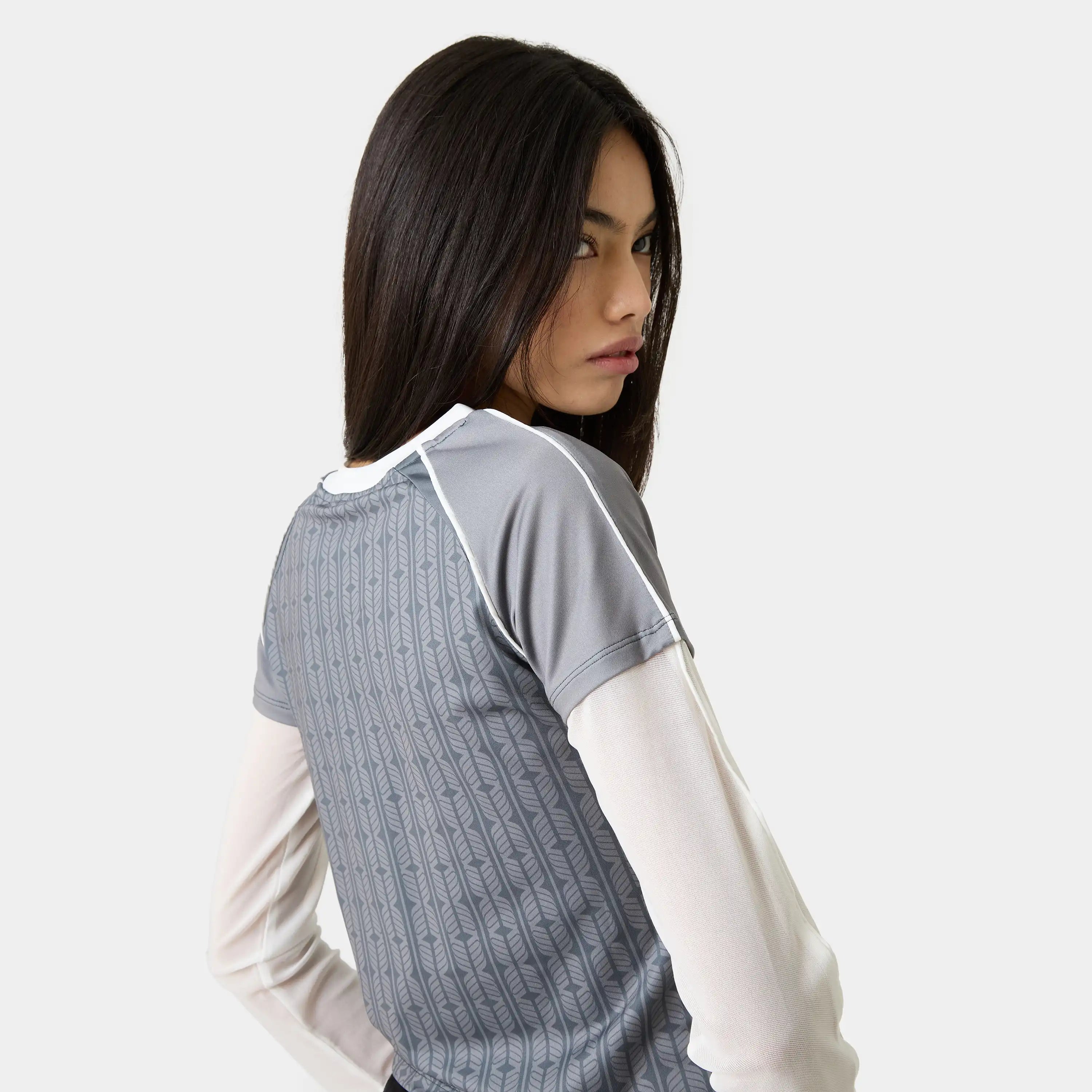 Siri Grey Long Sleeve Woman T-Shirts Eme Studios