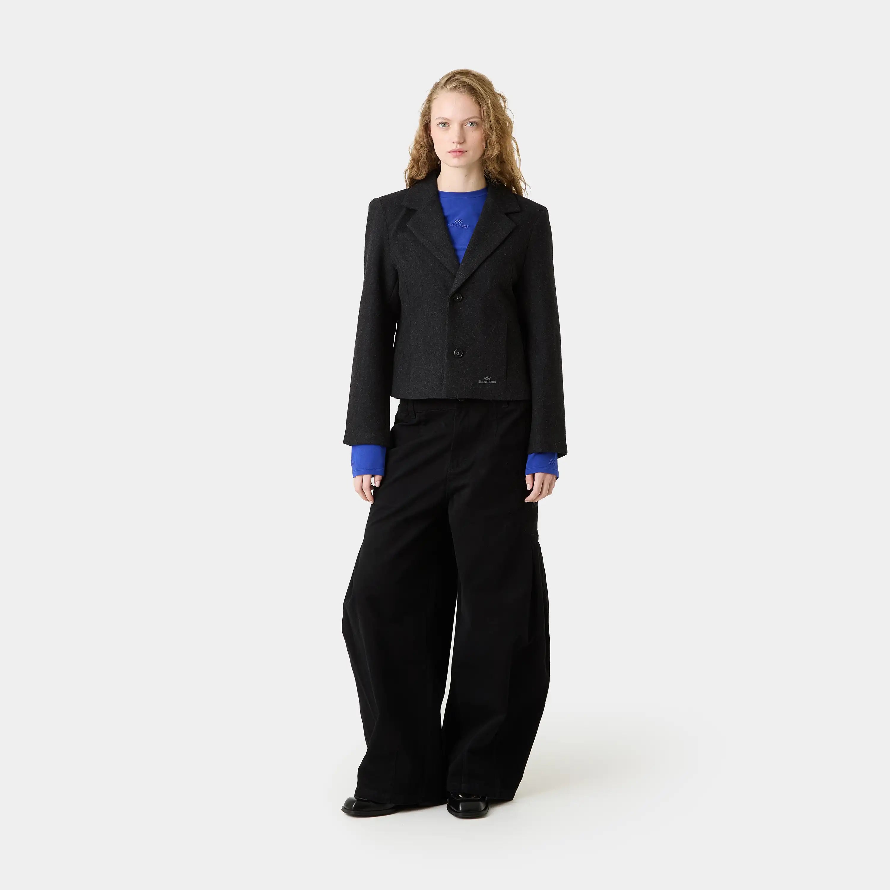 Katherine Slate Grey Blazer Woman Outerwear Eme Studios