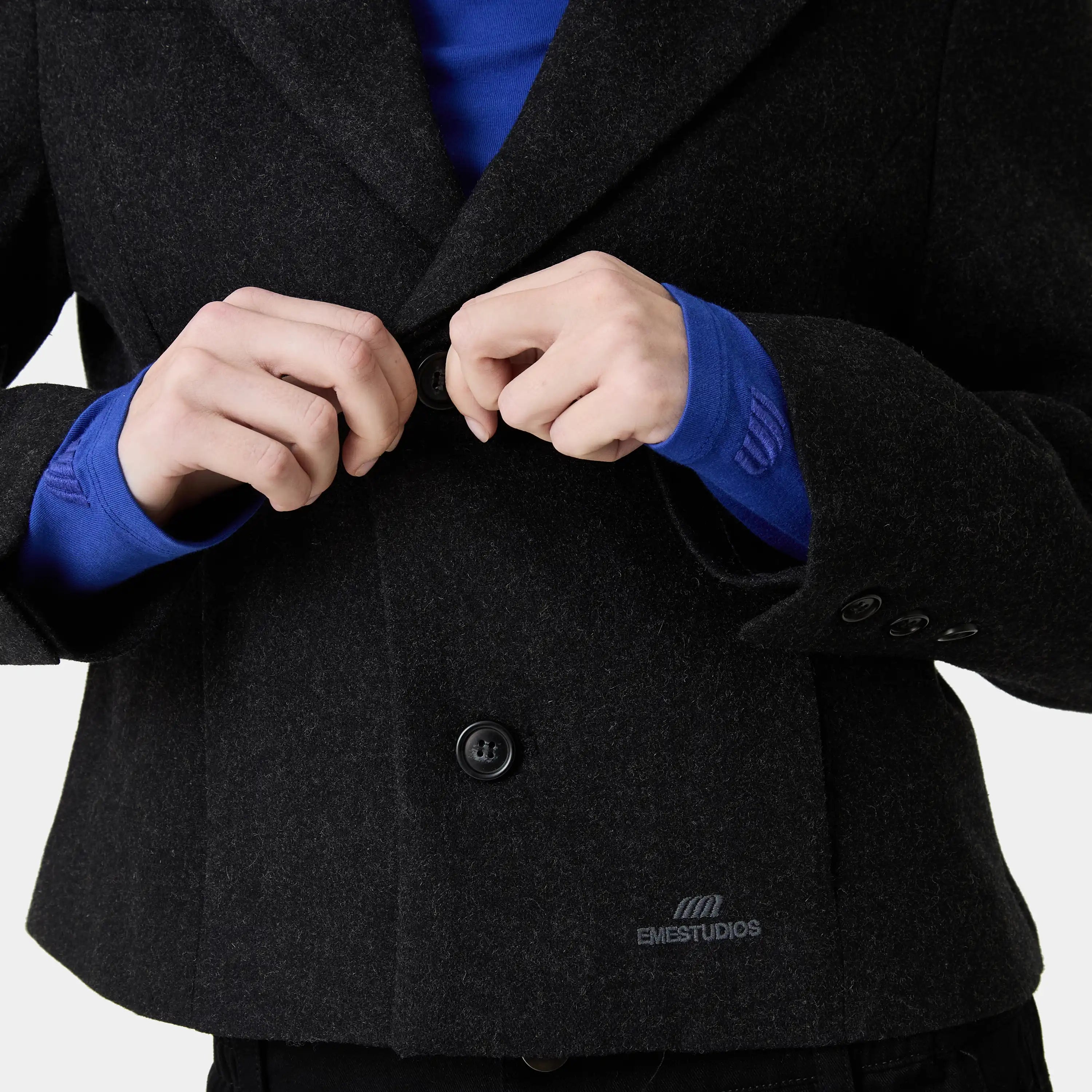 Katherine Slate Grey Blazer Woman Outerwear Eme Studios