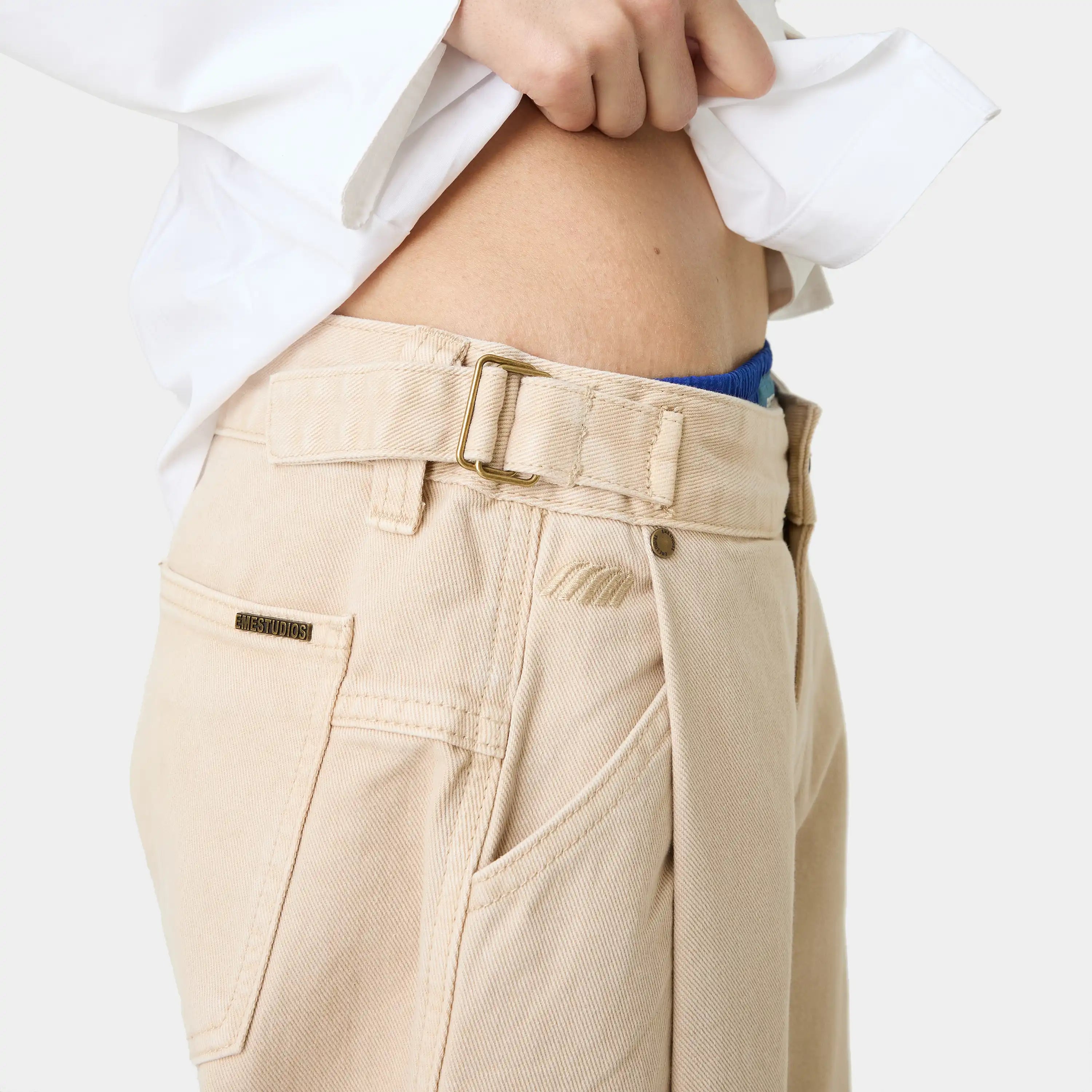 Solan Ivory Pants Woman Pants Eme Studios