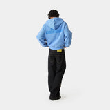 Waffle Cobalt Croped Boxy Full Zip Hoodies Eme Studios
