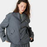Orbit Slate Grey Blazer Outerwear Eme Studios