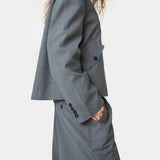Orbit Slate Grey Blazer Outerwear Eme Studios