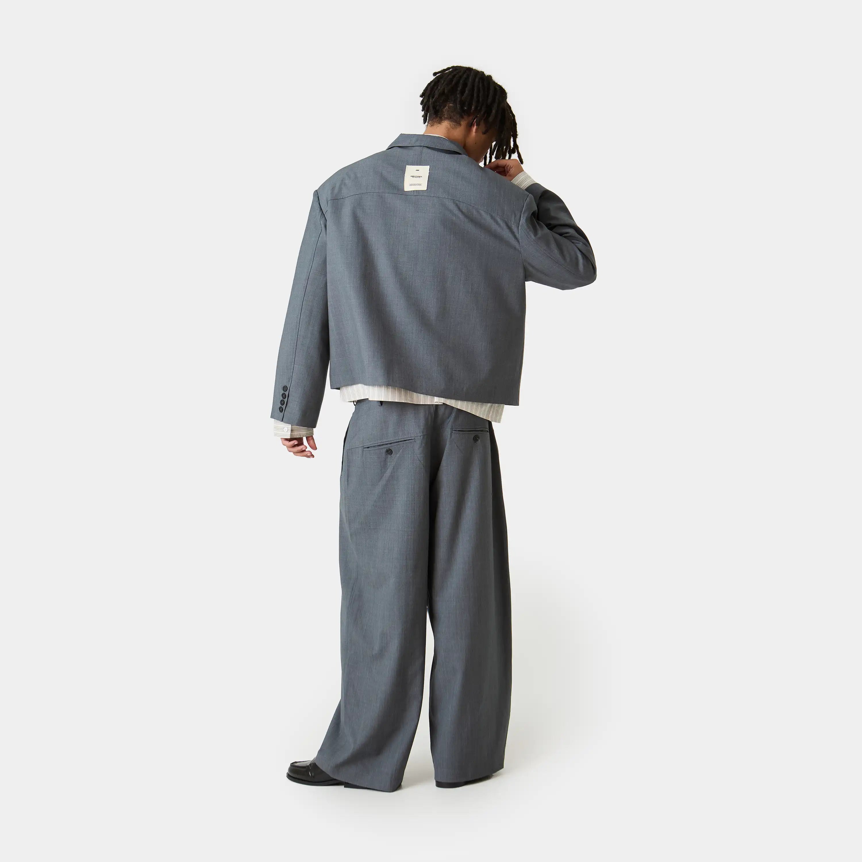 Orbit Slate Grey Blazer Outerwear Eme Studios