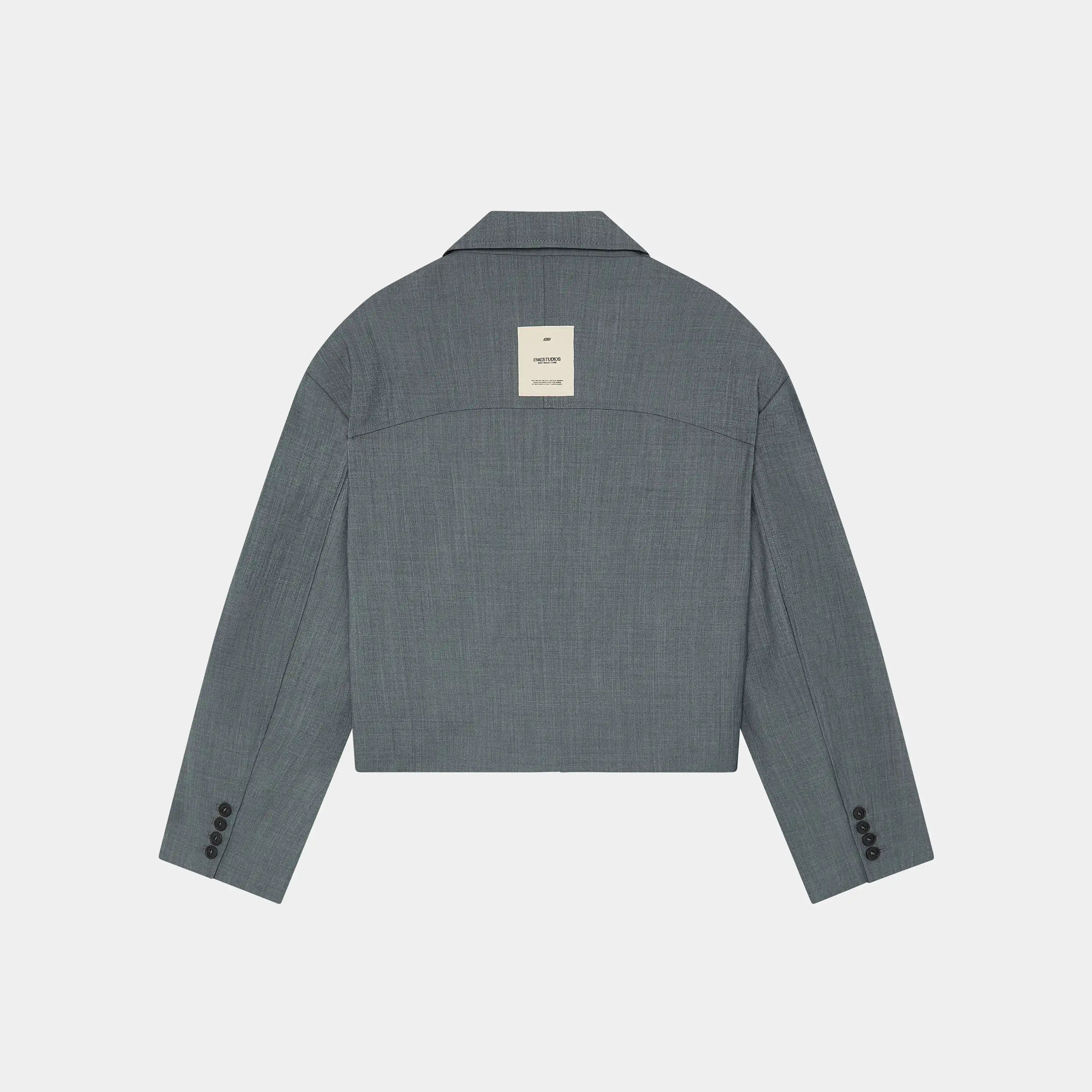 Orbit Slate Grey Blazer Outerwear Eme Studios