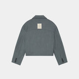 Orbit Slate Grey Blazer Outerwear Eme Studios