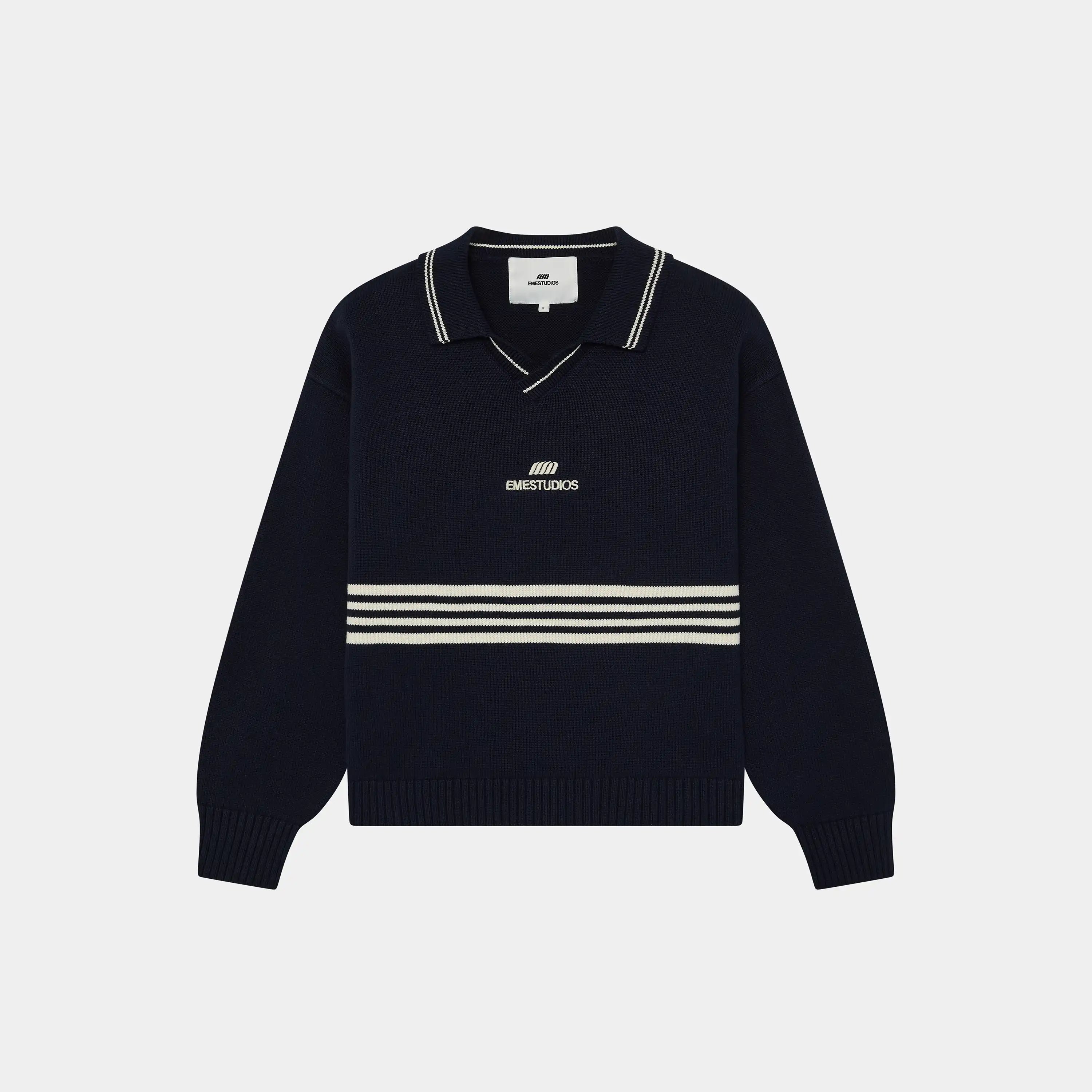 Pivot Navy Knit Polo