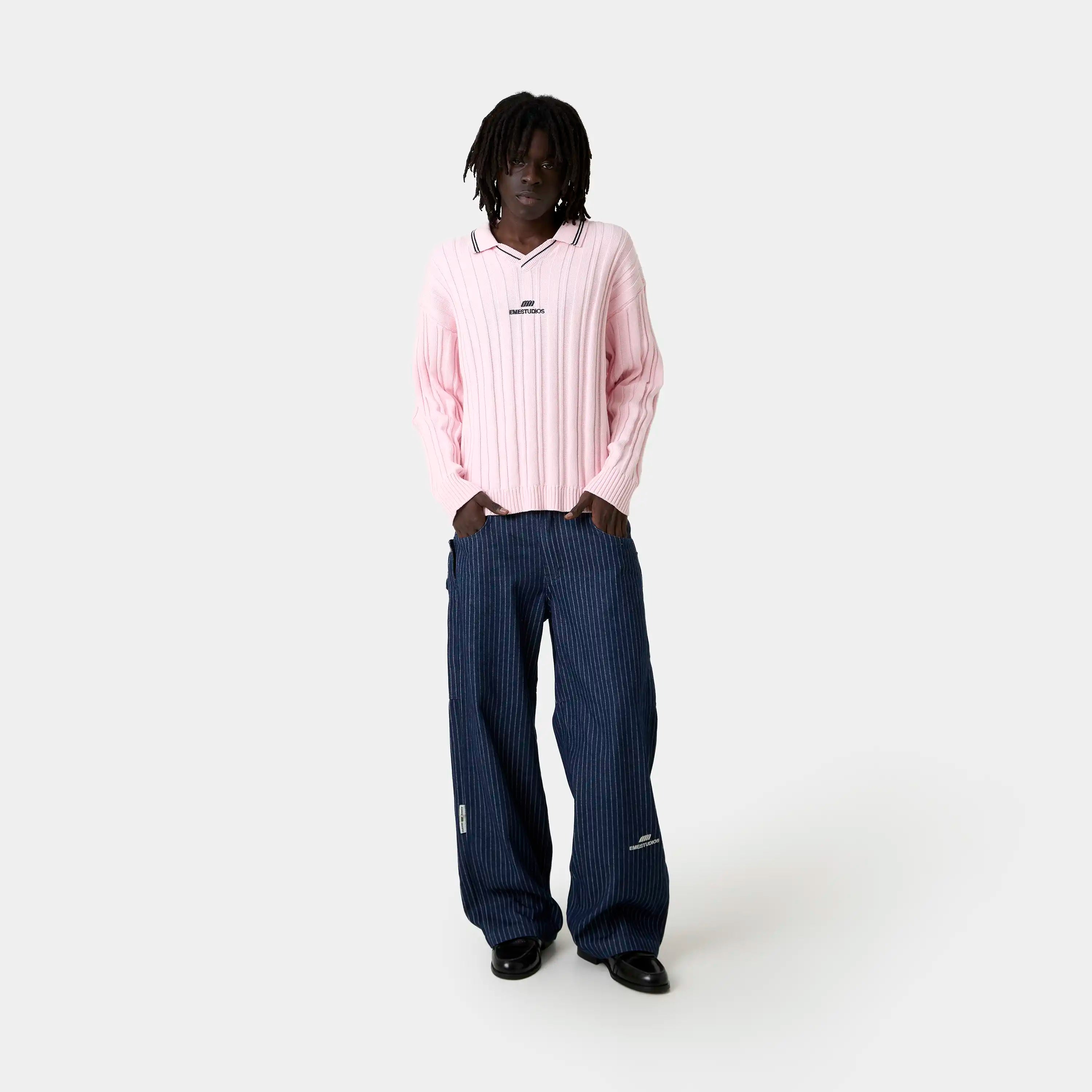 Pivot Cotton Candy Knit Polo Knitwear Eme Studios