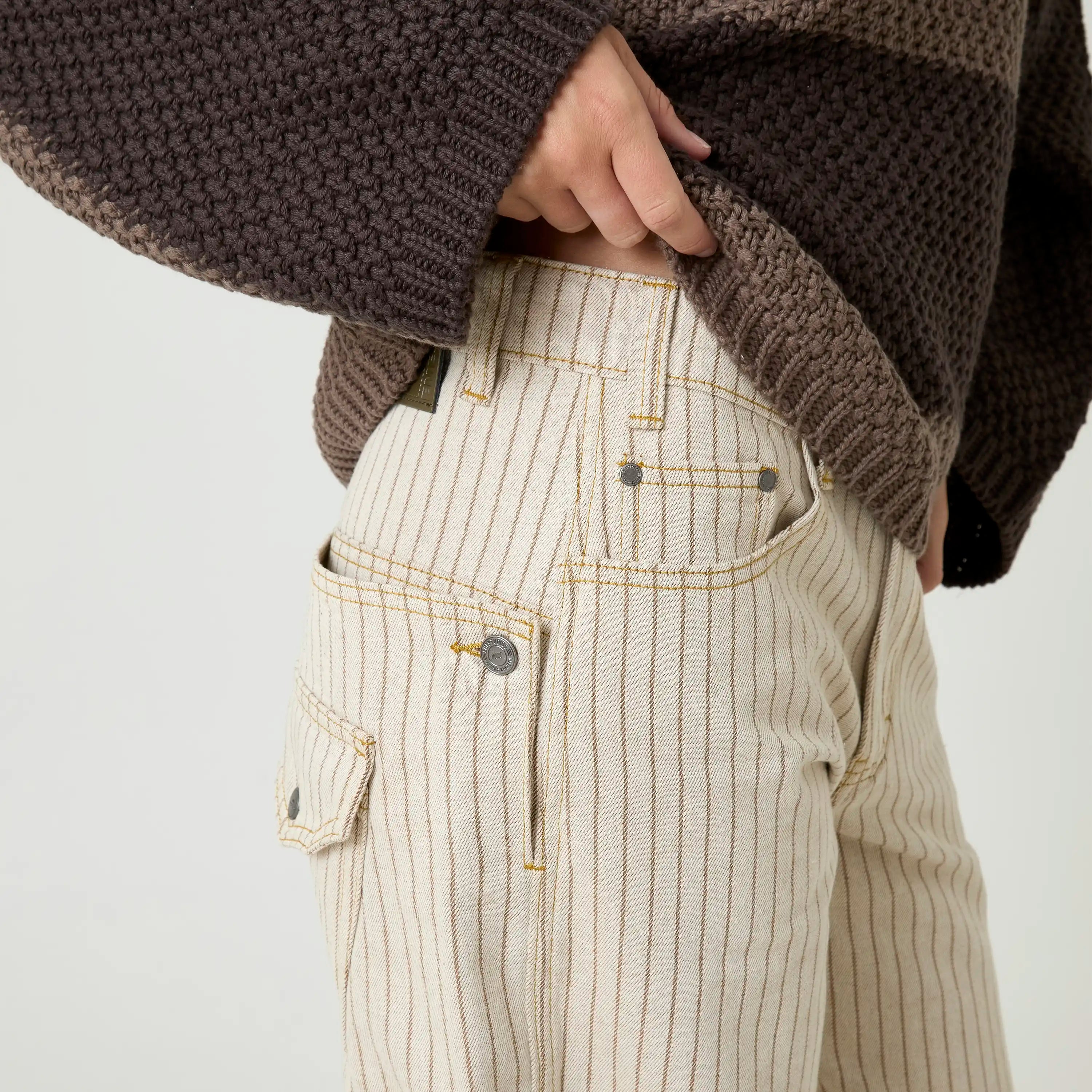 Trip Off Sand Denim Pants Pants Eme Studios
