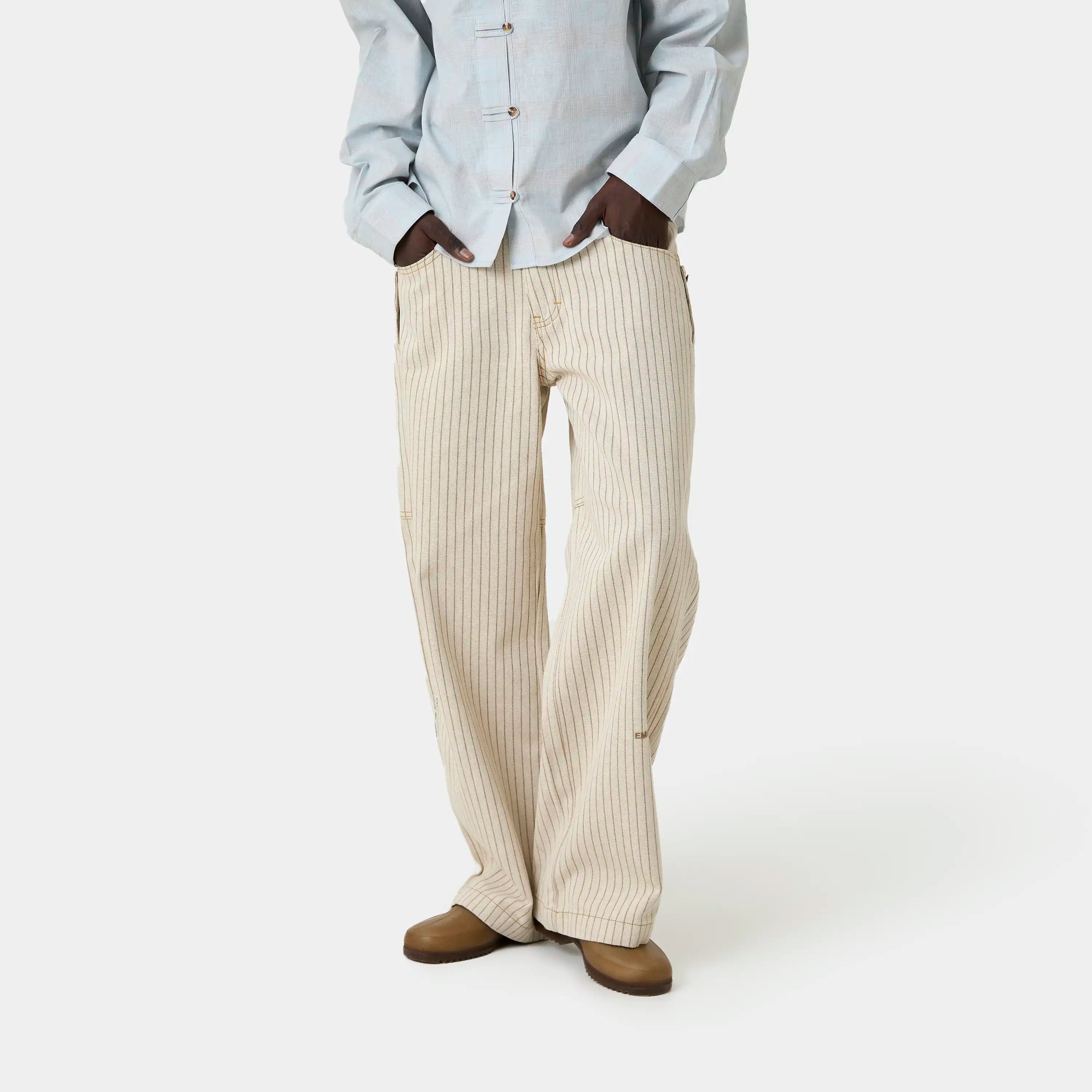 Trip Off Sand Denim Pants Pants Eme Studios