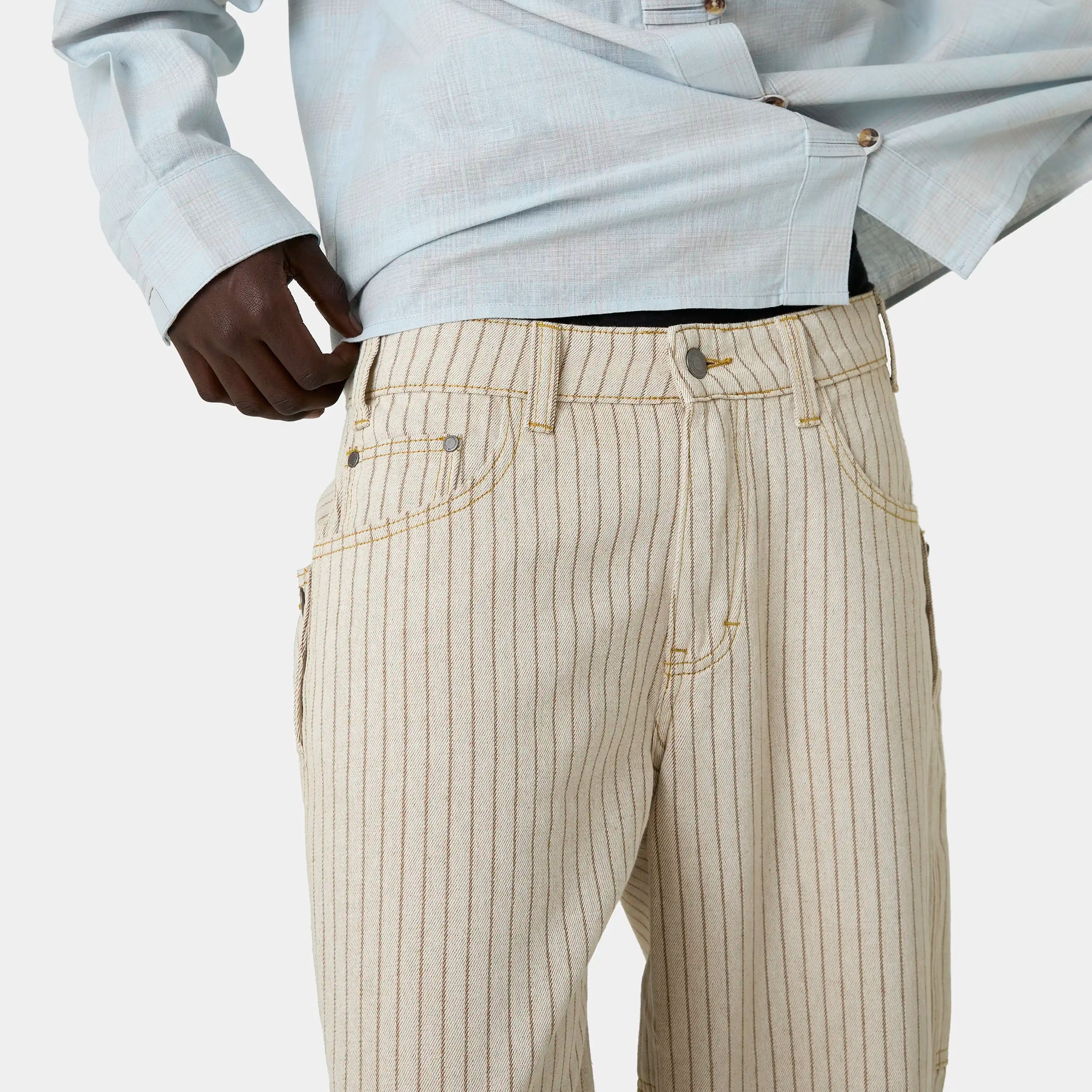 Trip Off Sand Denim Pants Pants Eme Studios