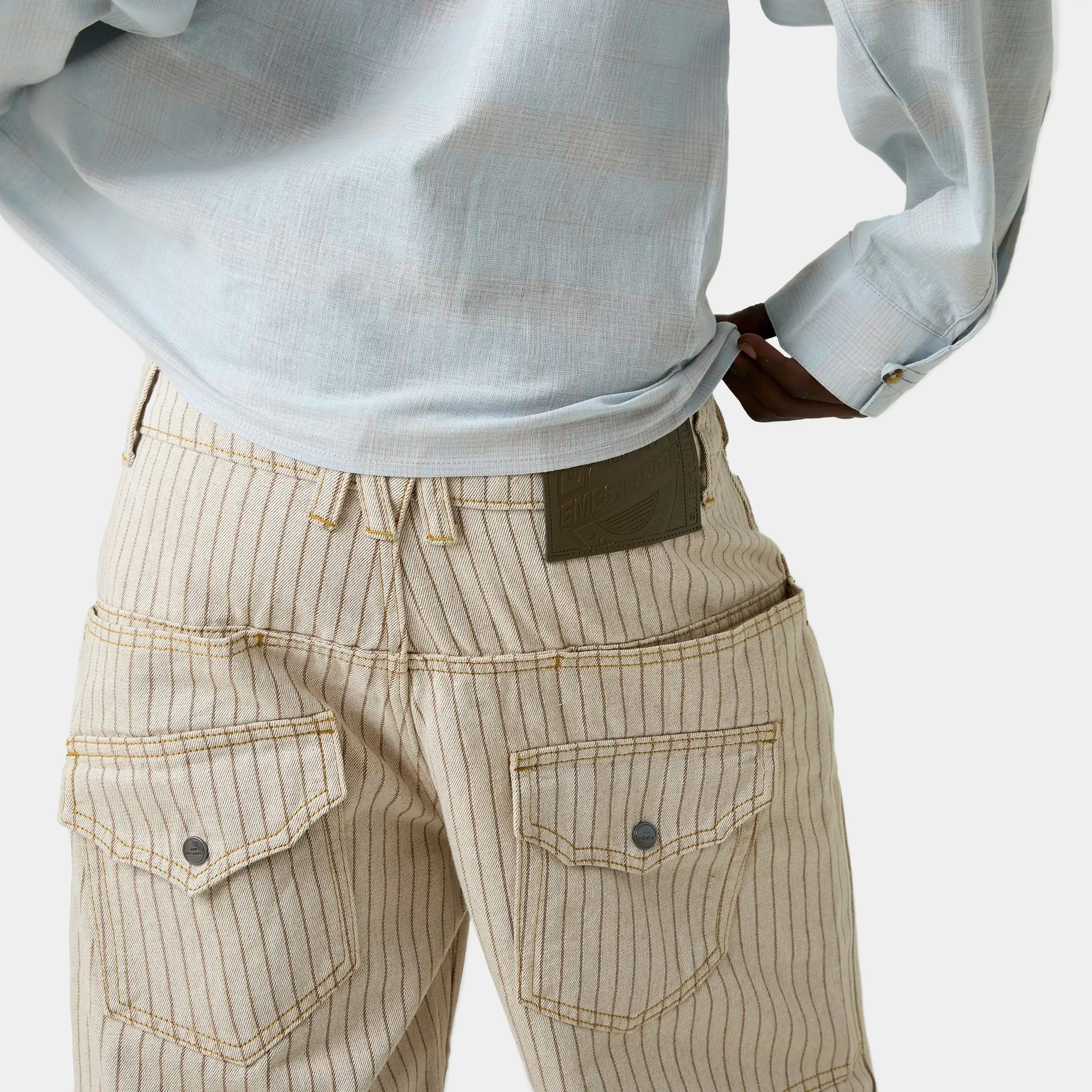 Trip Off Sand Denim Pants Pants Eme Studios
