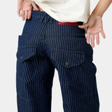 Trip Navy Denim Pants Pants Eme Studios