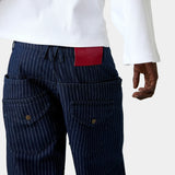 Trip Navy Denim Pants Pants Eme Studios