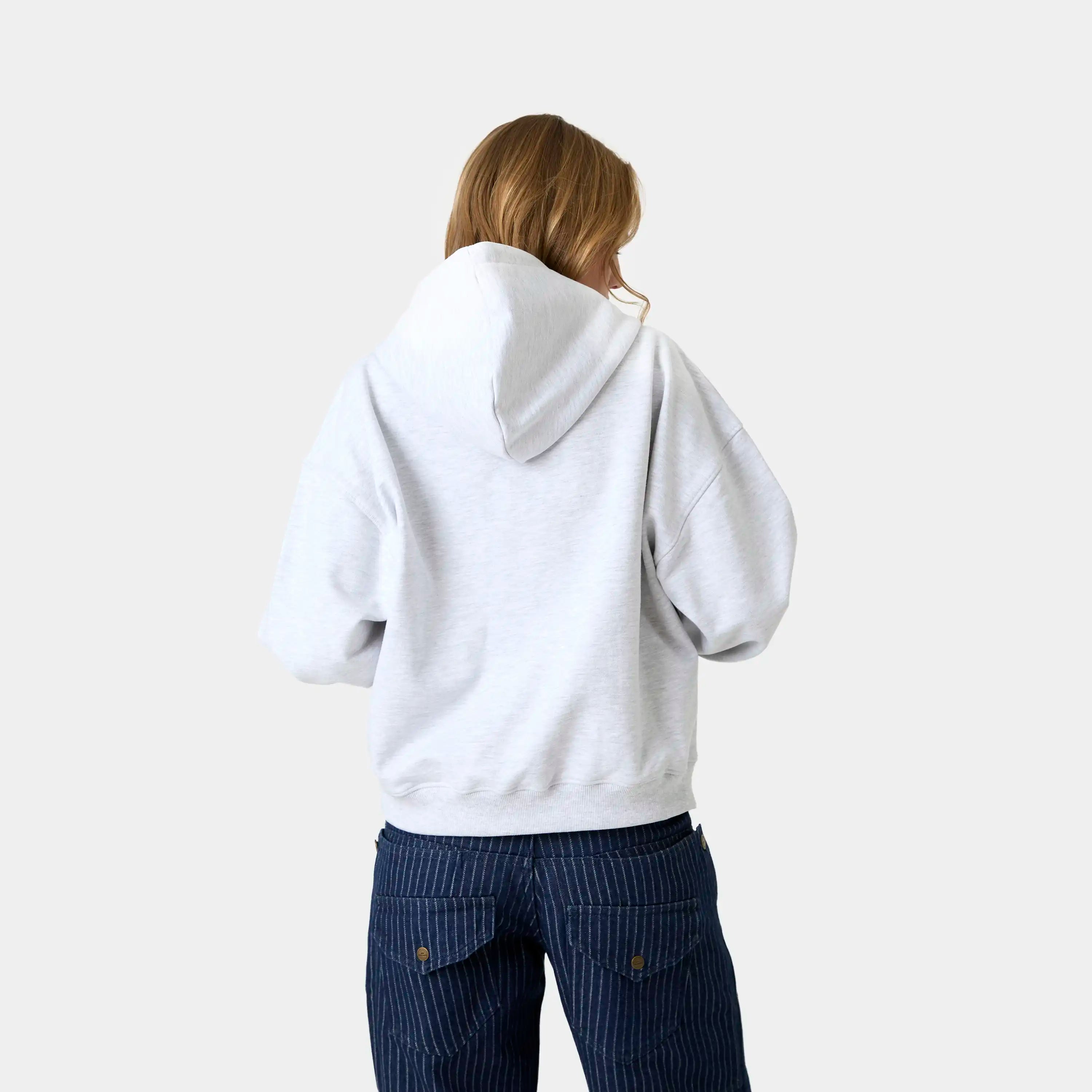 Metro Heather Grey Oversized Hoodie Hoodies Eme Studios