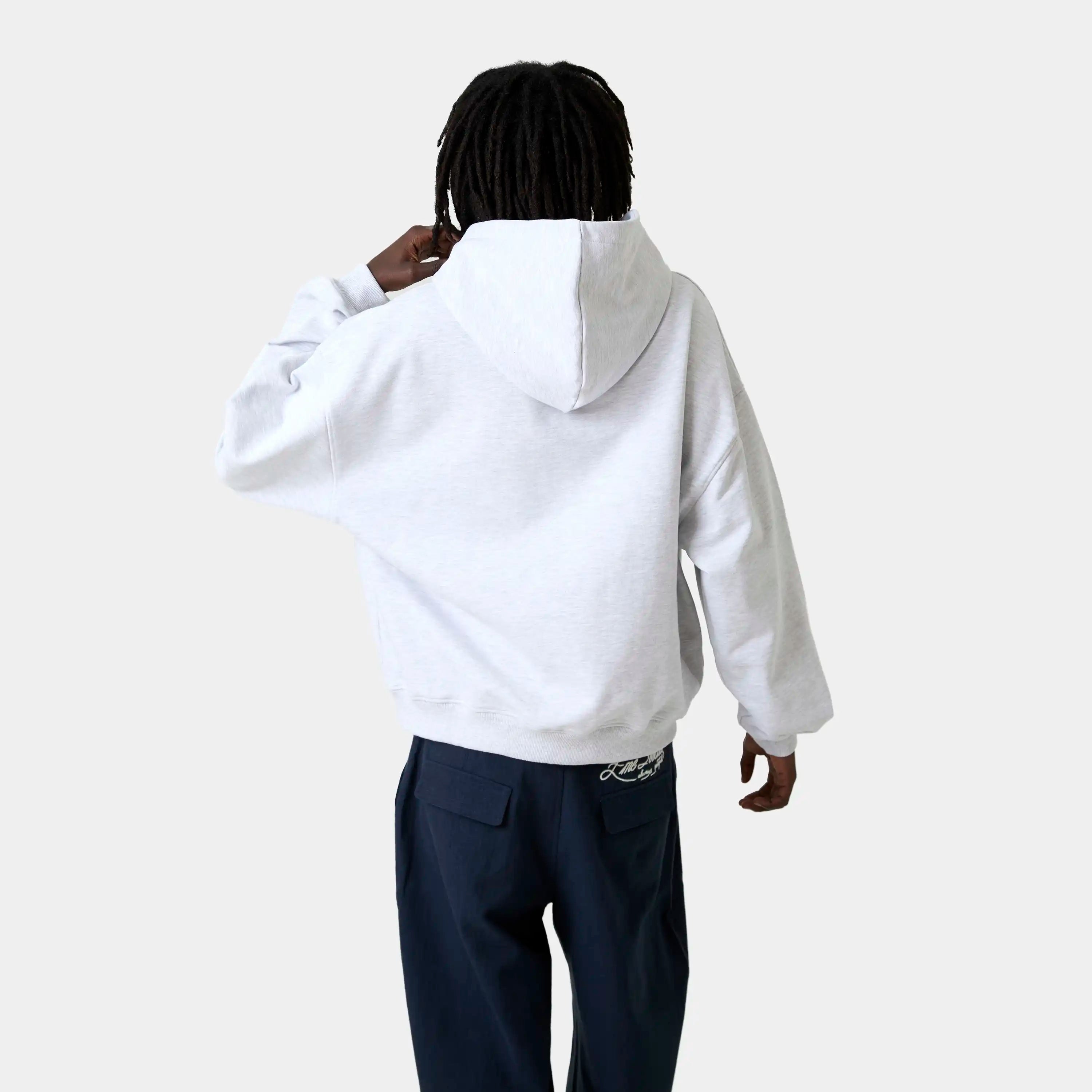 Metro Heather Grey Oversized Hoodie Hoodies Eme Studios