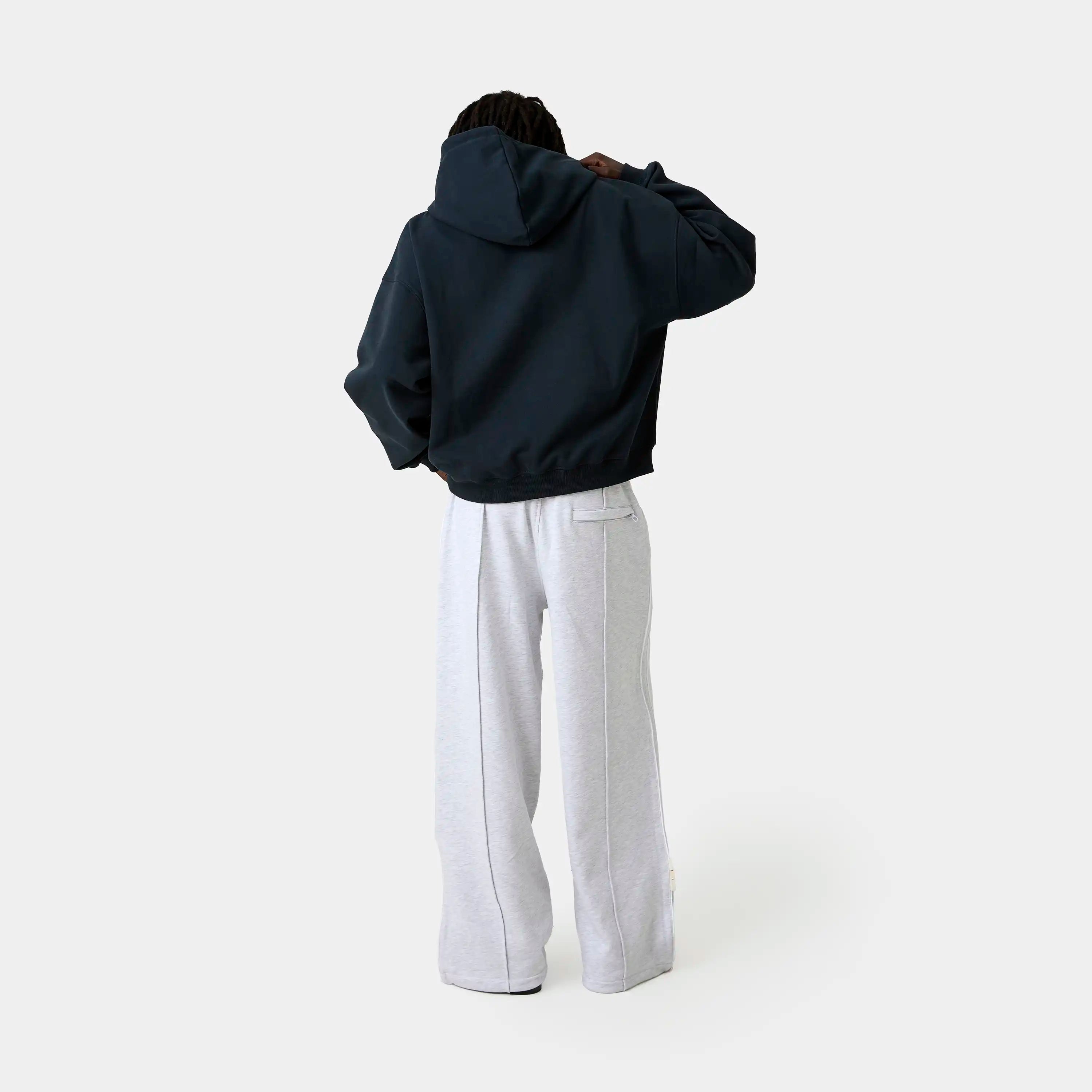 Metro Navy Oversized Hoodie Hoodies Eme Studios