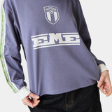 Team Navy Oversized Long Sleeve T-shirts Eme Studios