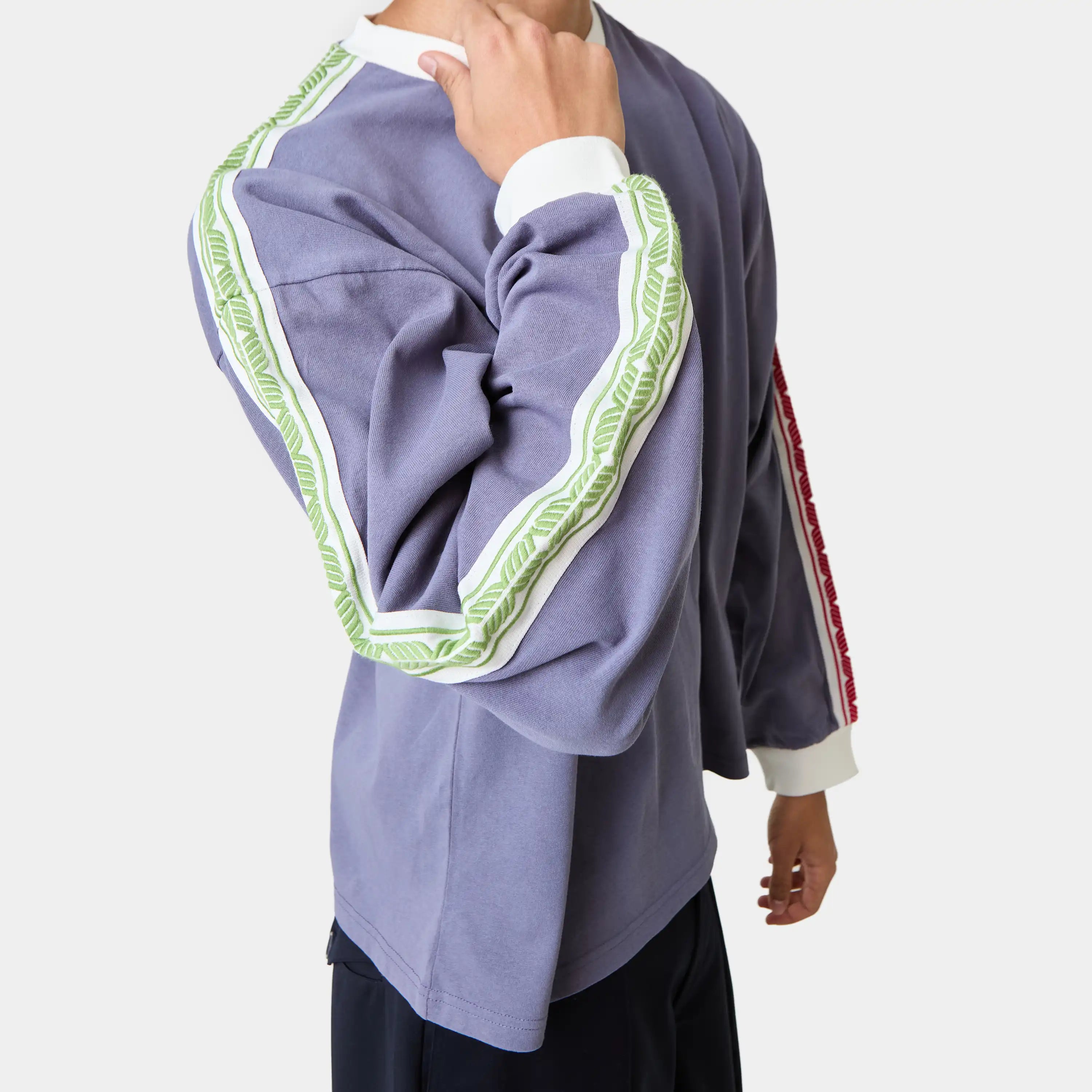 Team Navy Oversized Long Sleeve T-shirts Eme Studios