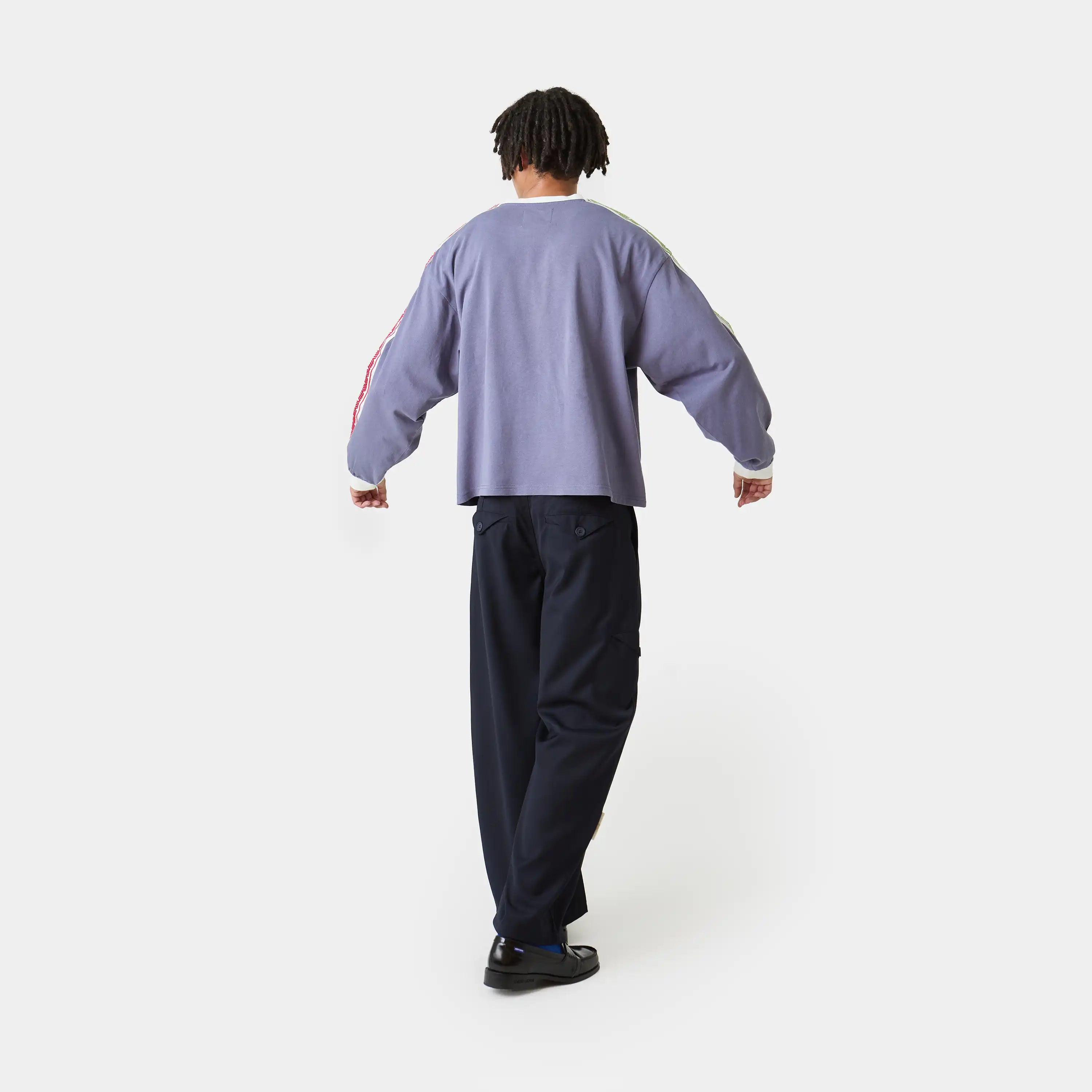 Team Navy Oversized Long Sleeve T-shirts Eme Studios
