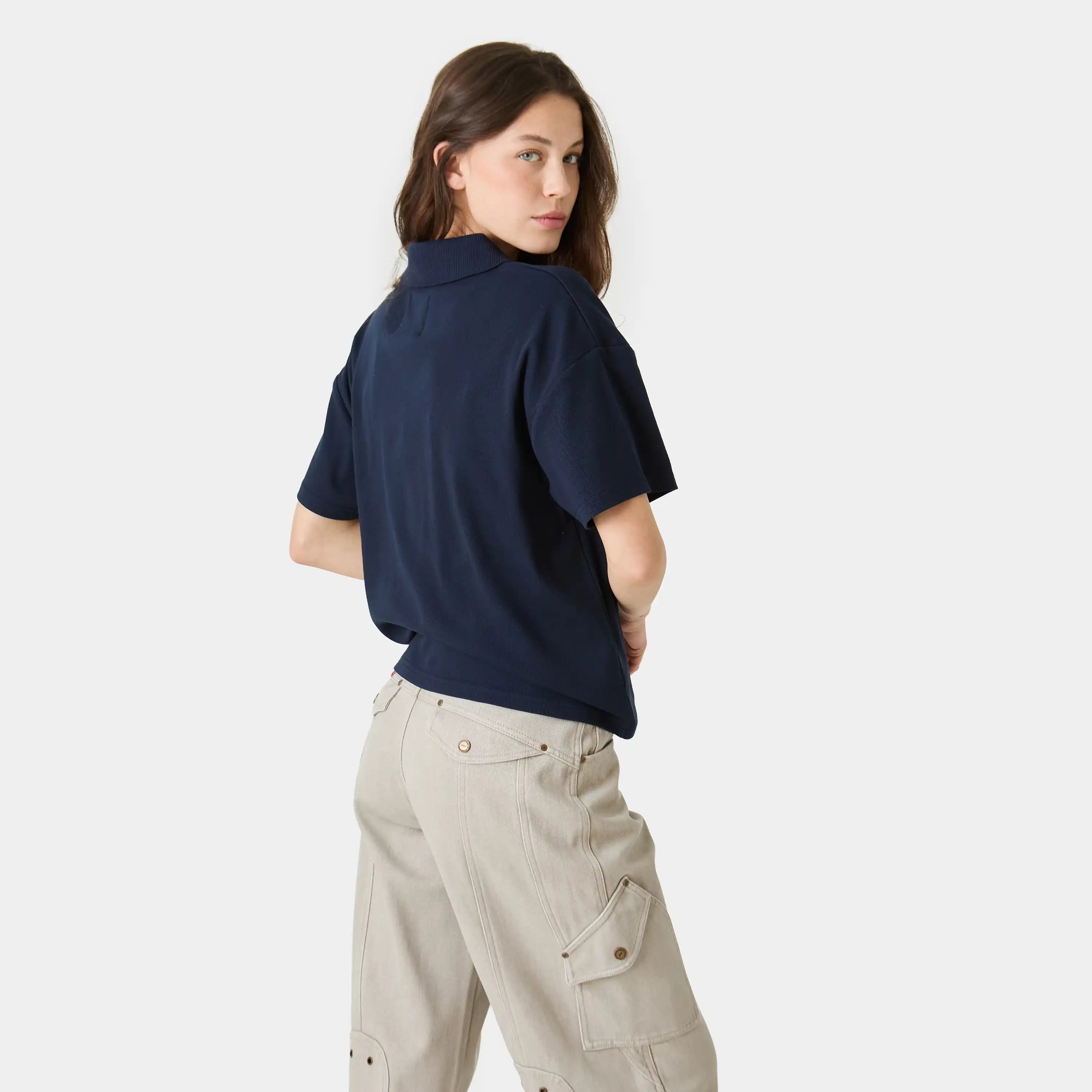 Score Navy Polo T-shirts Eme Studios
