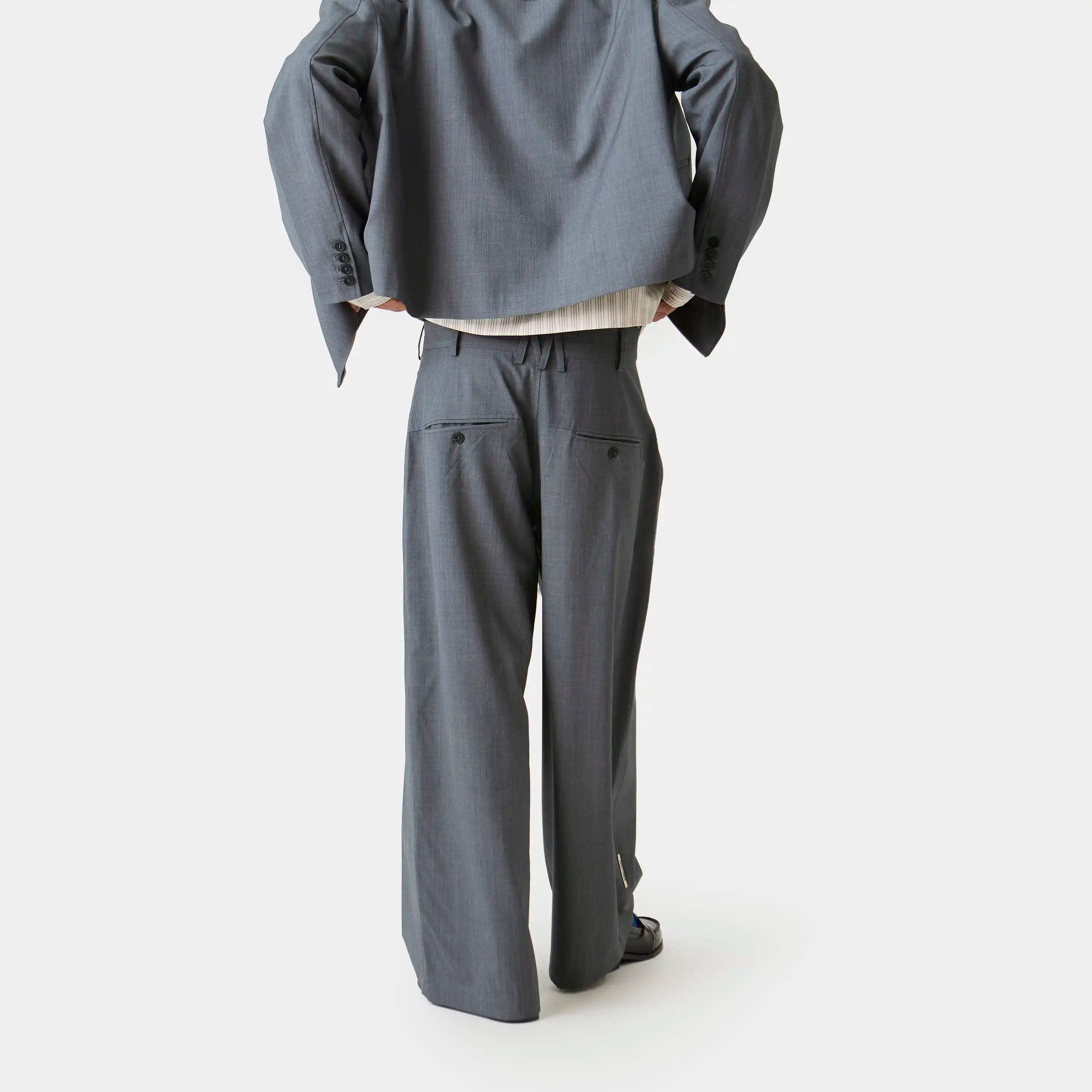Orbit Slate Tailored Pants Pants Eme Studios