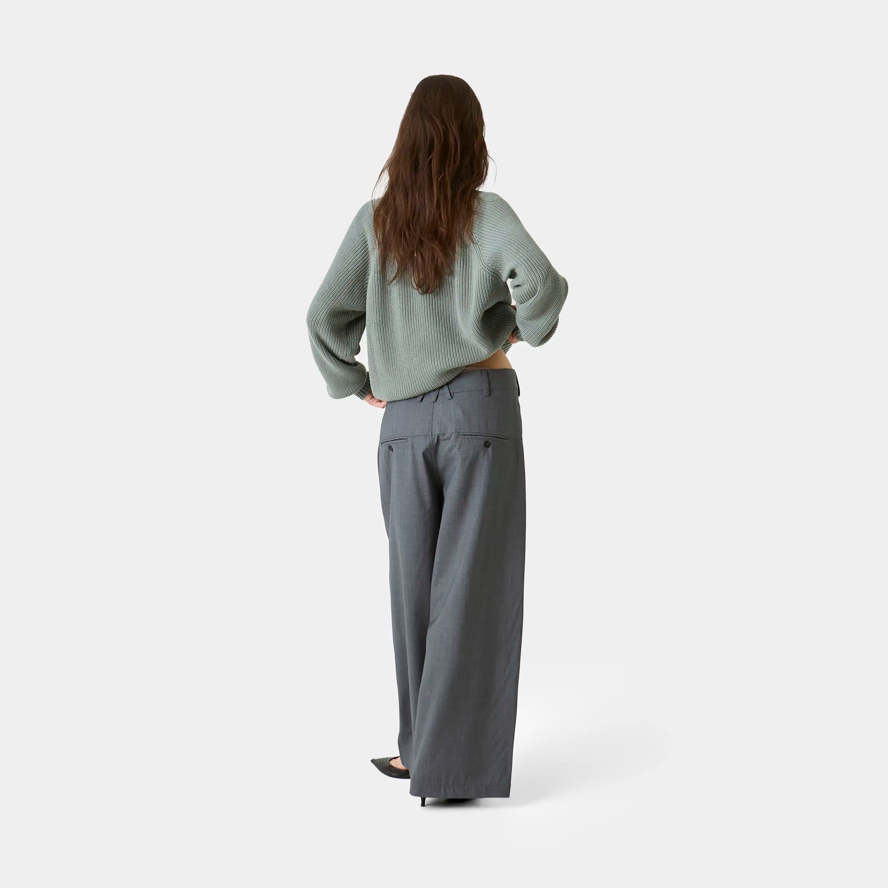 Orbit Slate Tailored Pants Pants Eme Studios