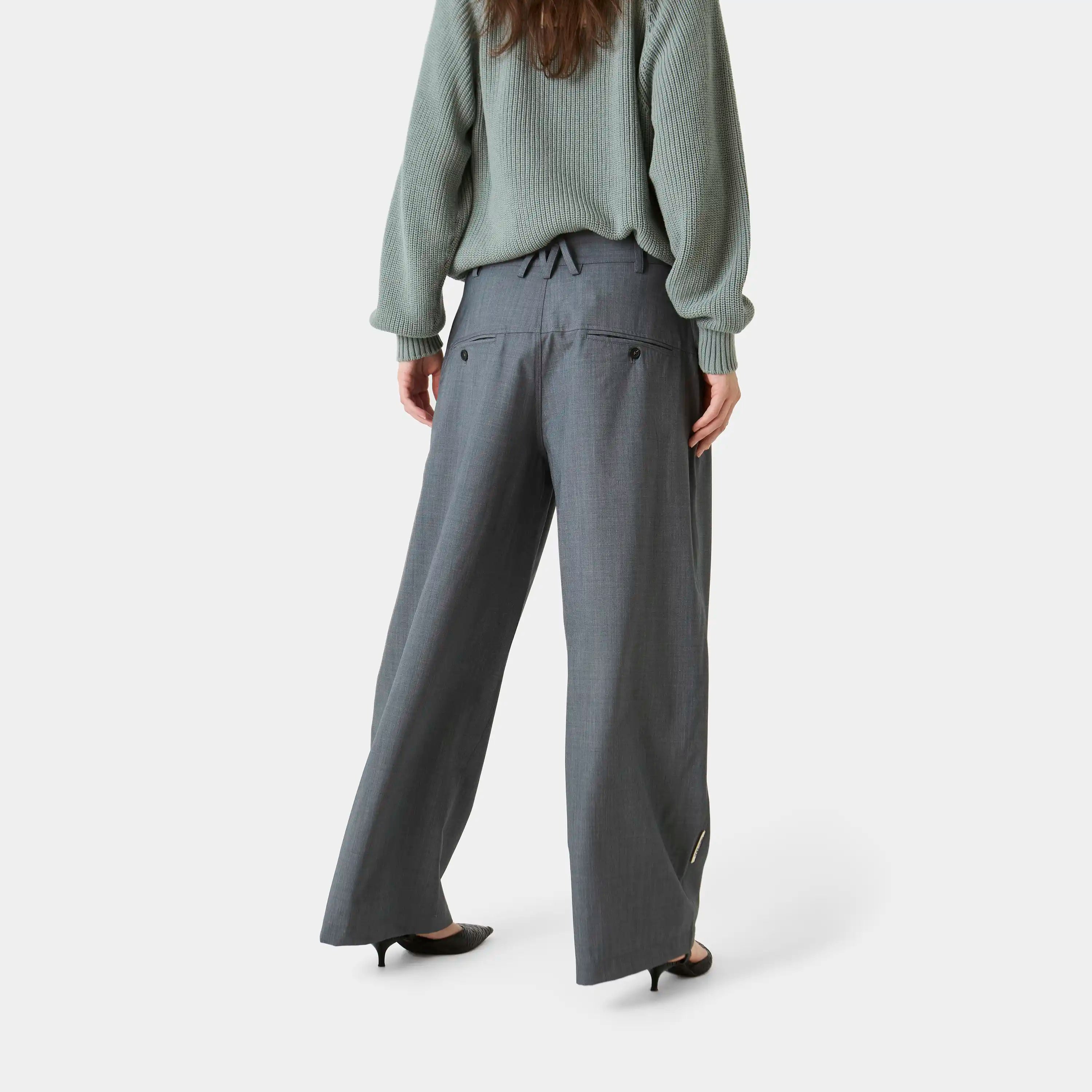 Orbit Slate Tailored Pants Pants Eme Studios