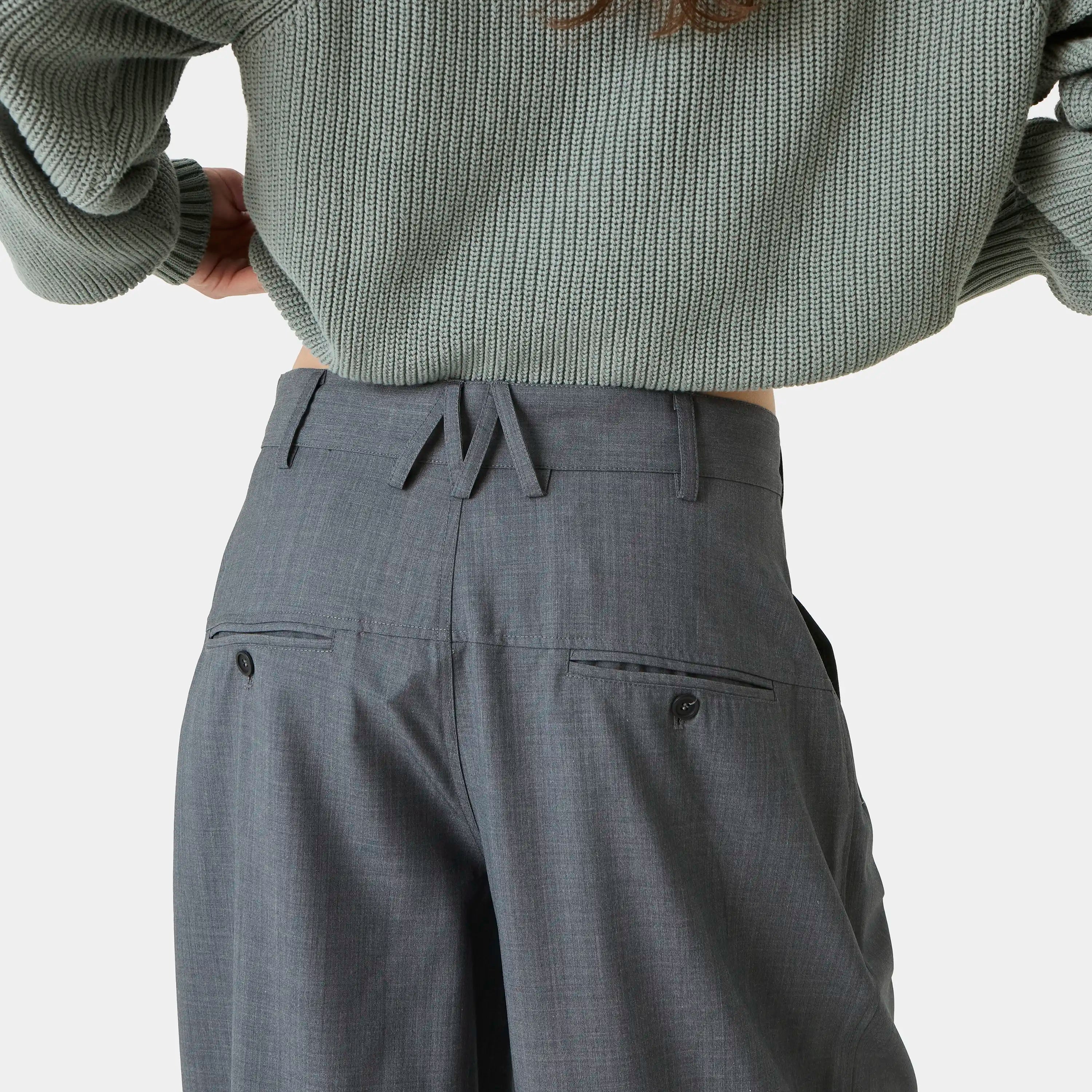 Orbit Slate Tailored Pants Pants Eme Studios