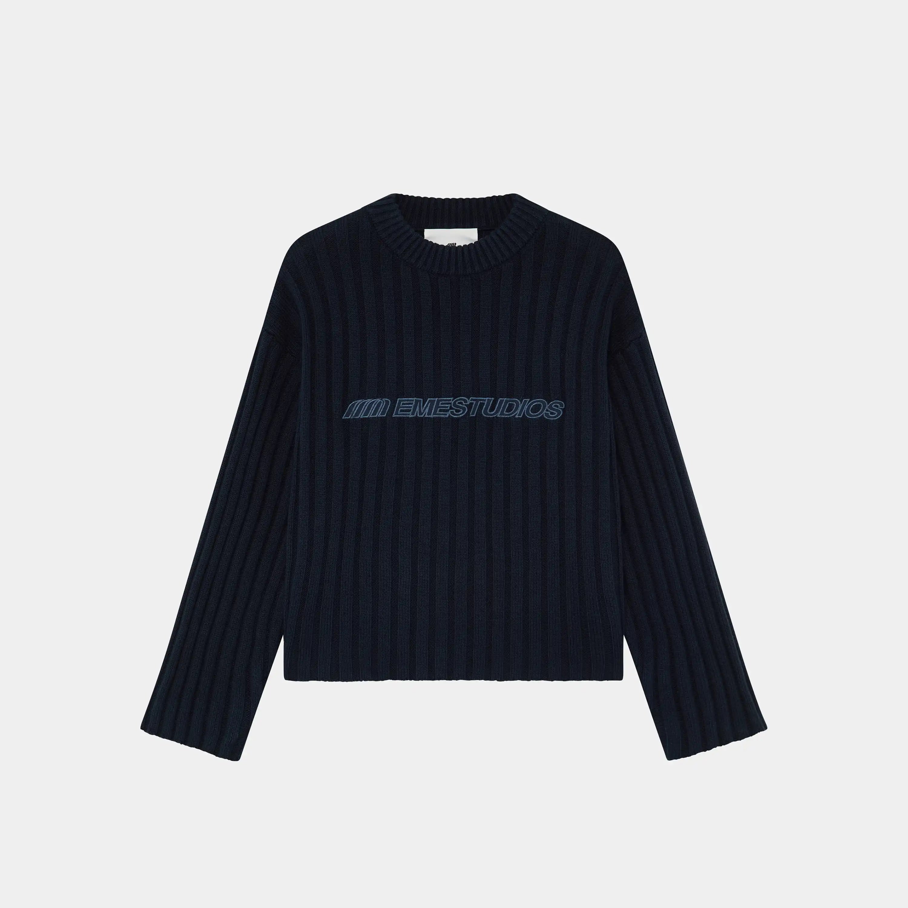 Tube Navy Knit Sweater