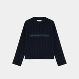 Tube Navy Knit Sweater Knitwear Eme Studios