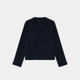 Tube Navy Knit Sweater Knitwear Eme Studios