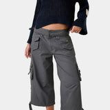 Bitter Grey Capri Pants Woman Pants Eme Studios