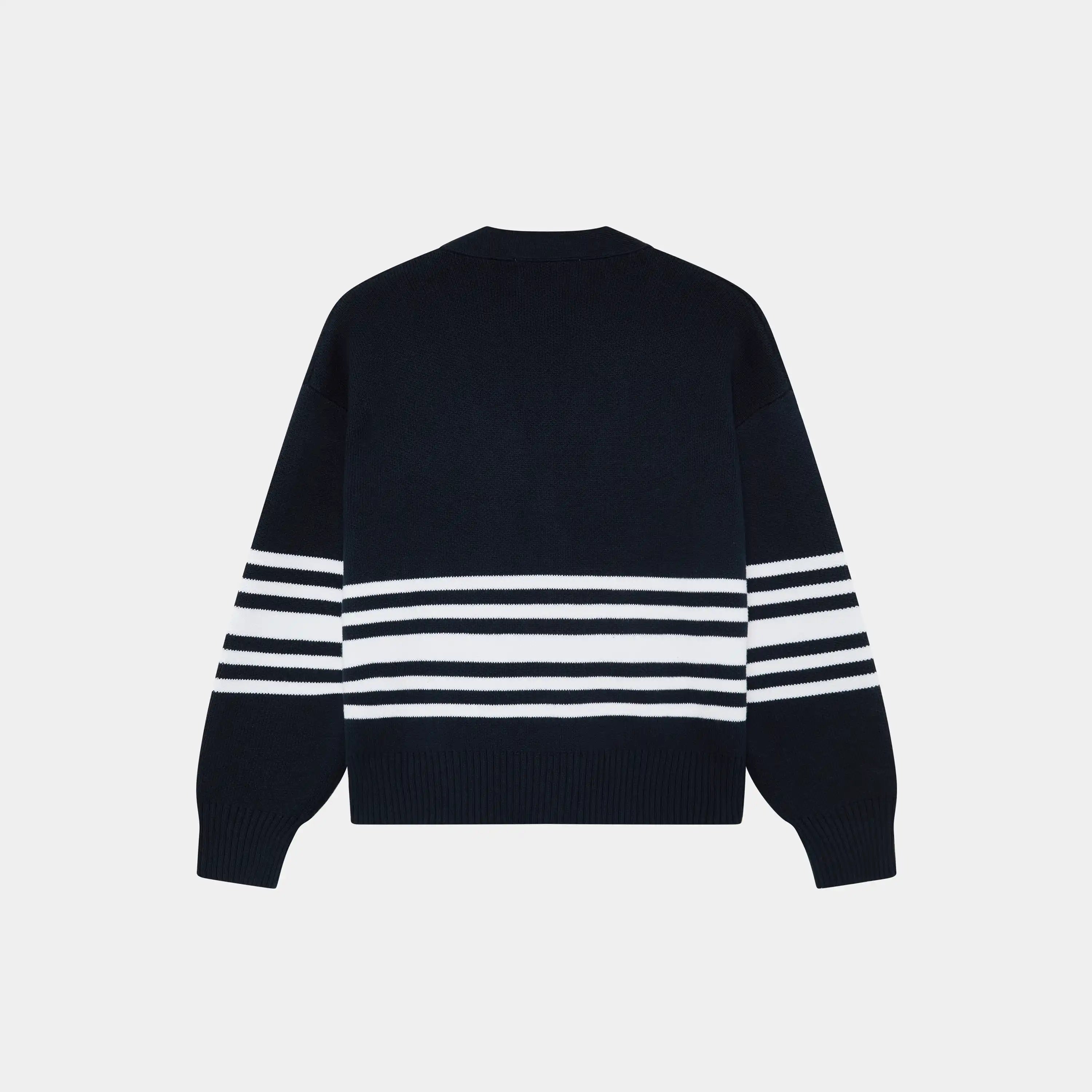 Pins Navy Cardigan Knitwear Eme Studios