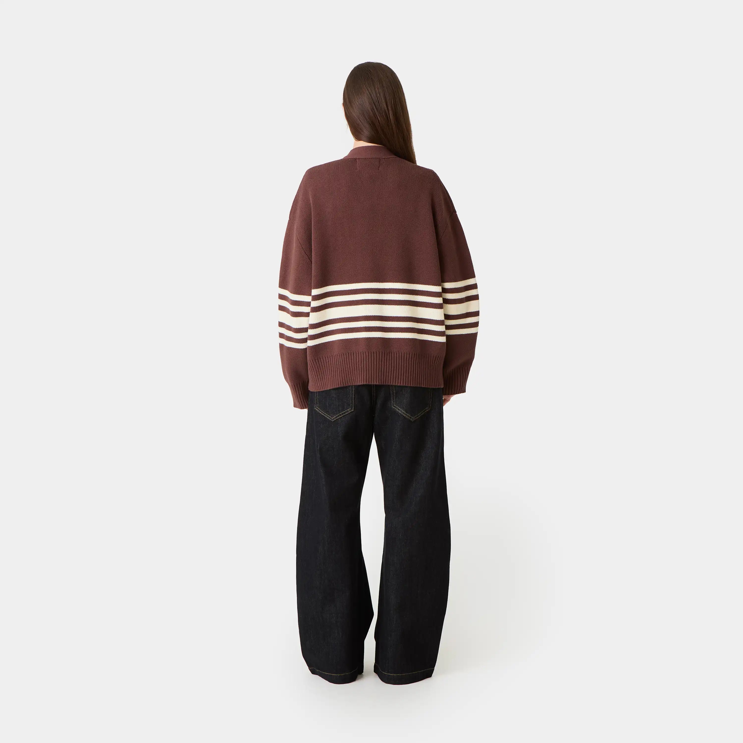 Pins Chocolate Cardigan Knitwear Eme Studios