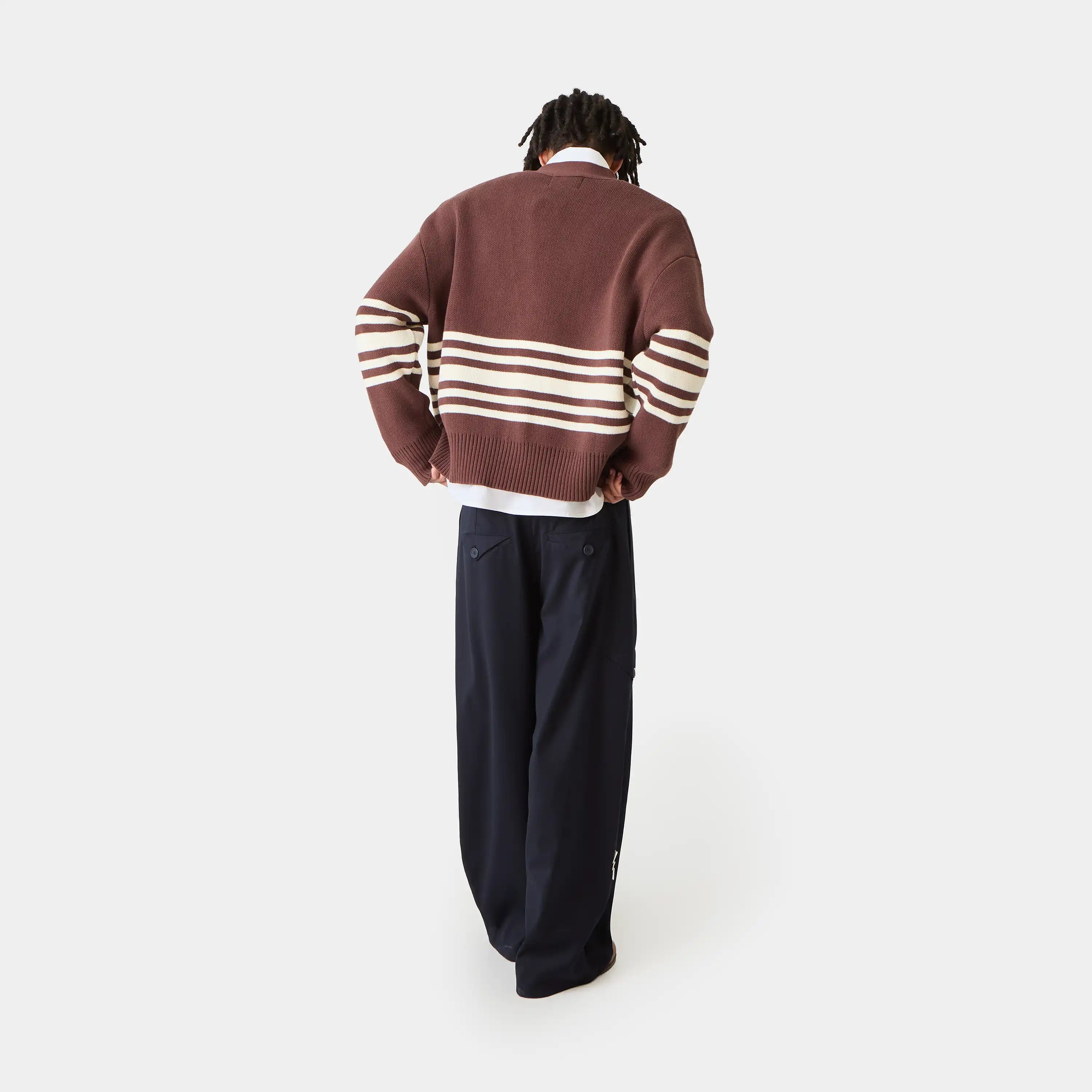 Pins Chocolate Cardigan Knitwear Eme Studios