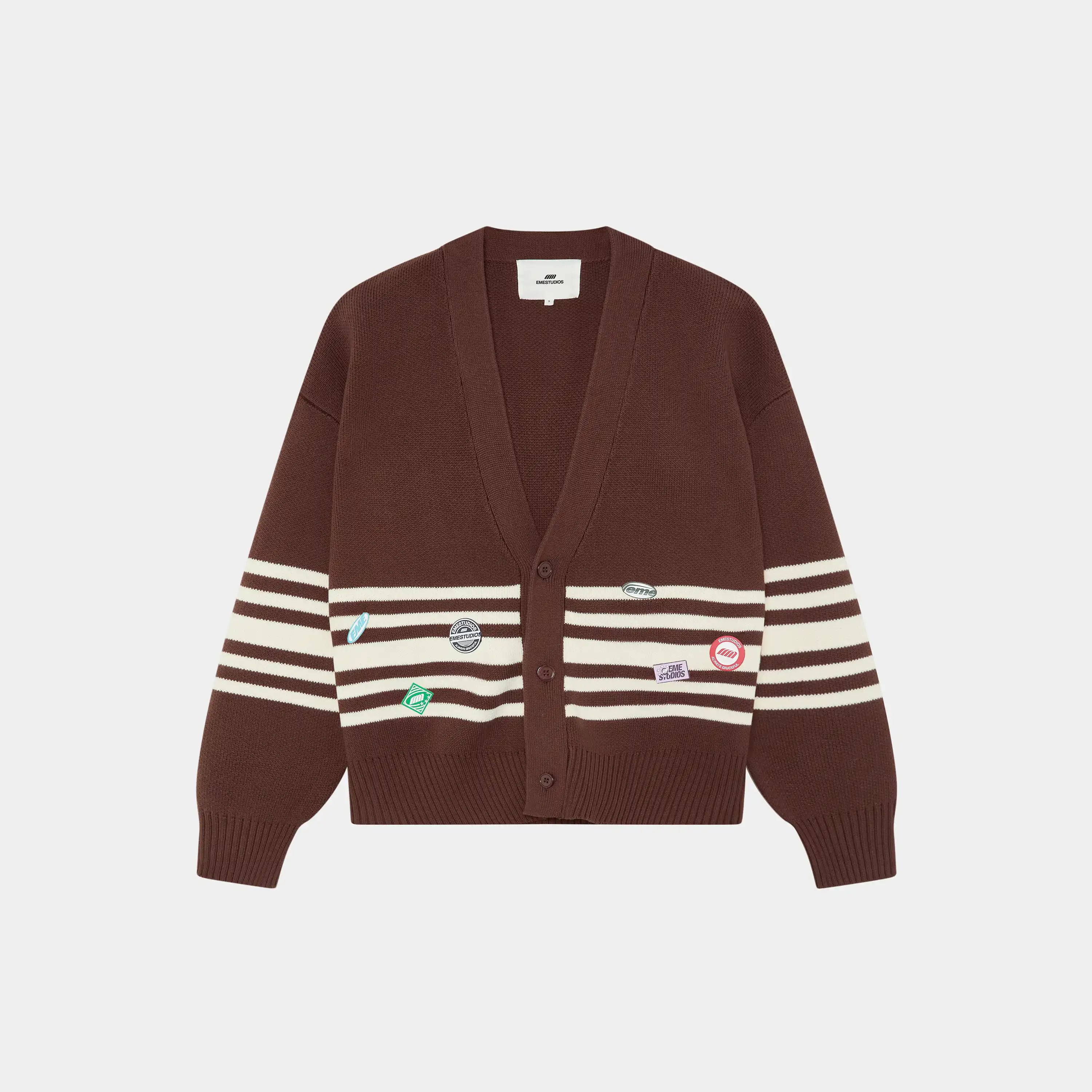 Pins Chocolate Cardigan