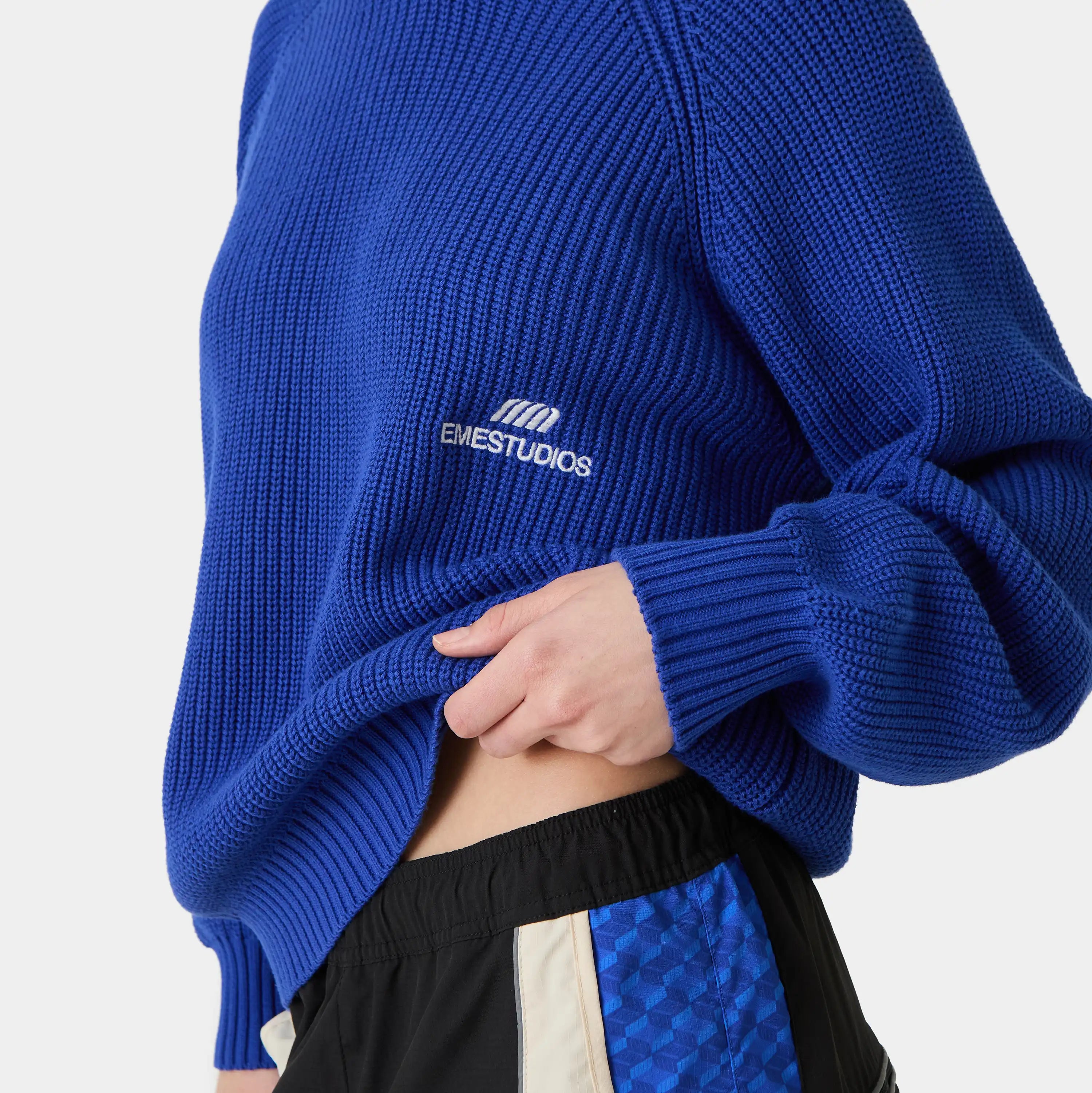 Nela Sodalite Knit Sweater Knitwear Eme Studios