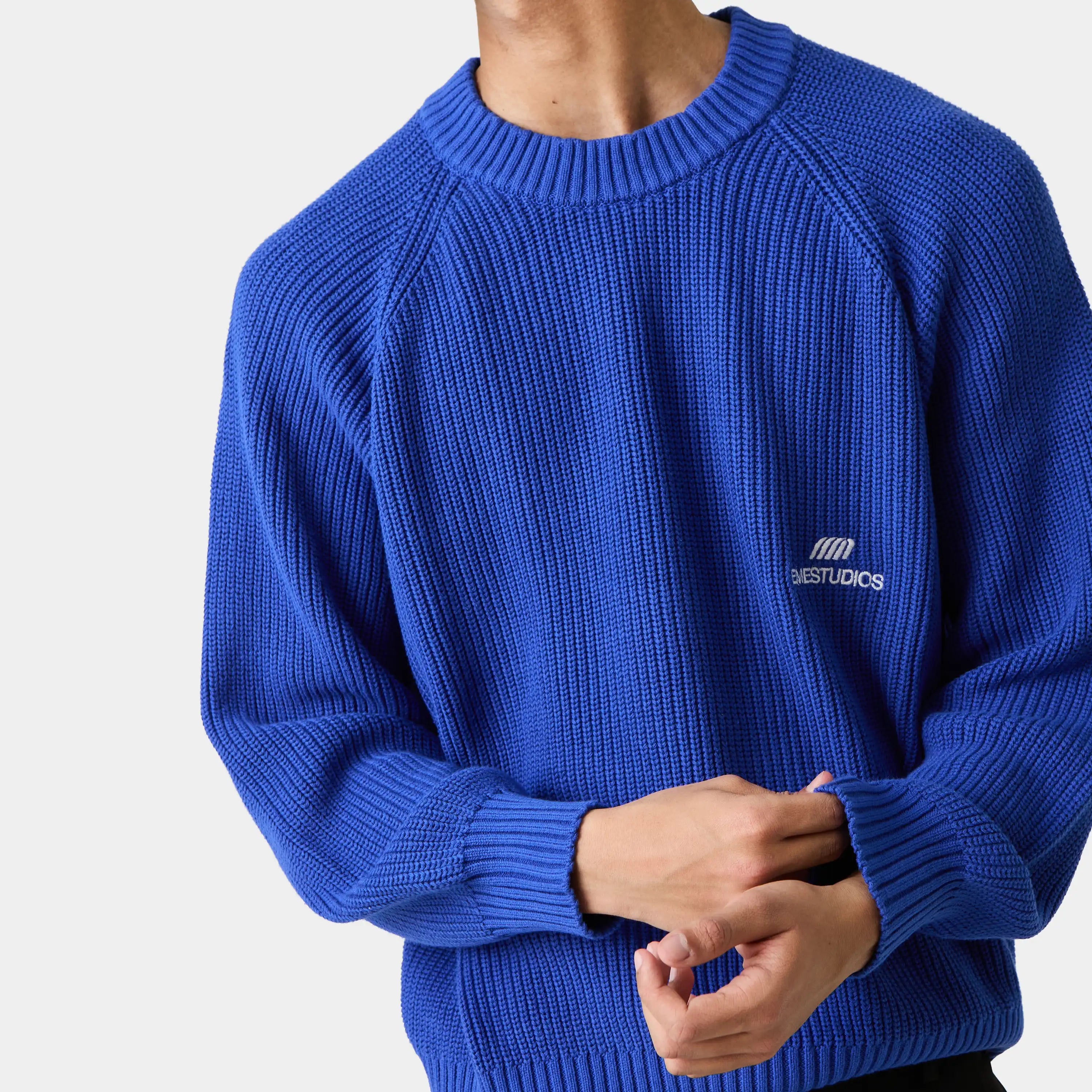 Nela Sodalite Knit Sweater Knitwear Eme Studios