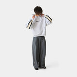Vanguard Heather Grey Oversized Hoodie Hoodies Eme Studios