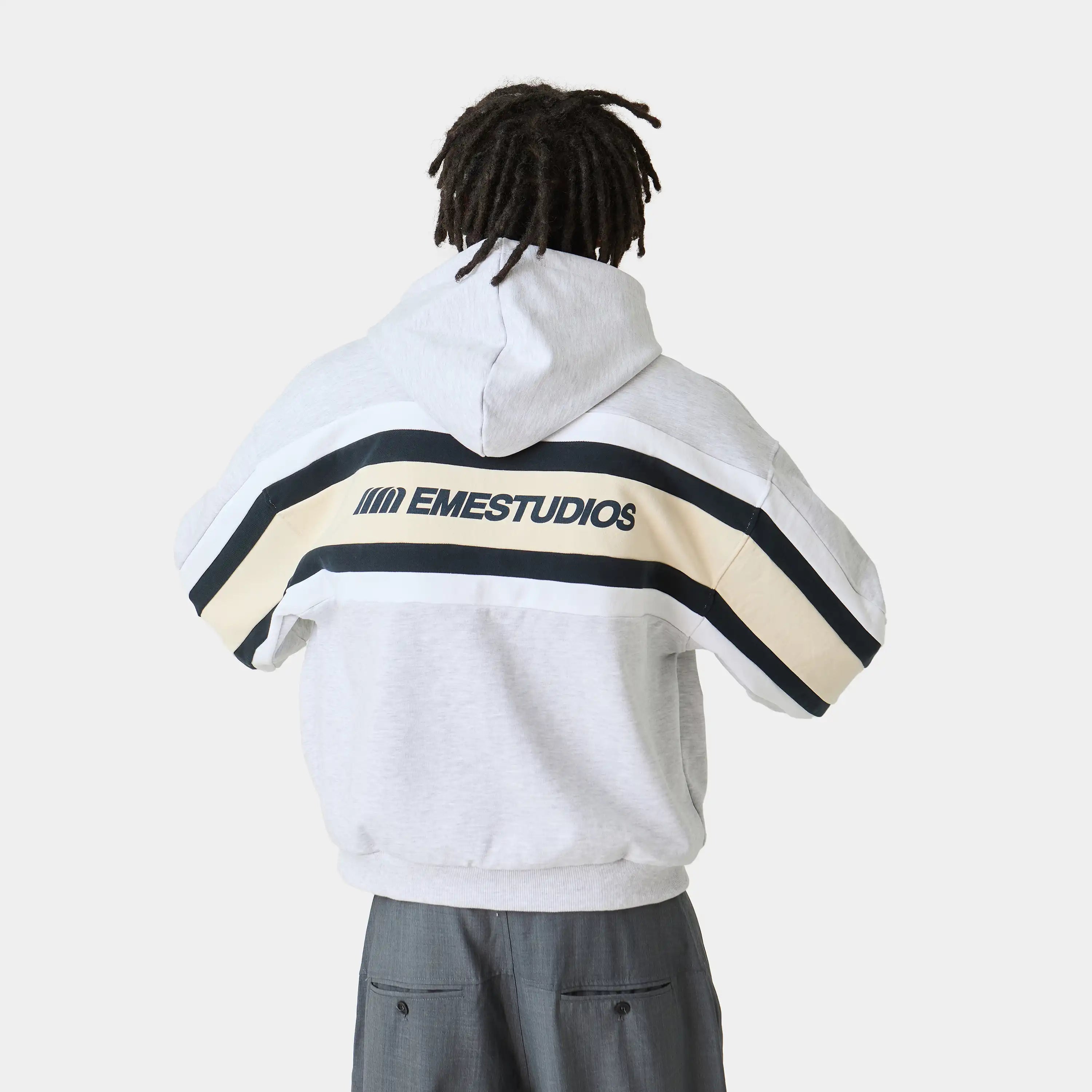 Vanguard Heather Grey Oversized Hoodie Hoodies Eme Studios
