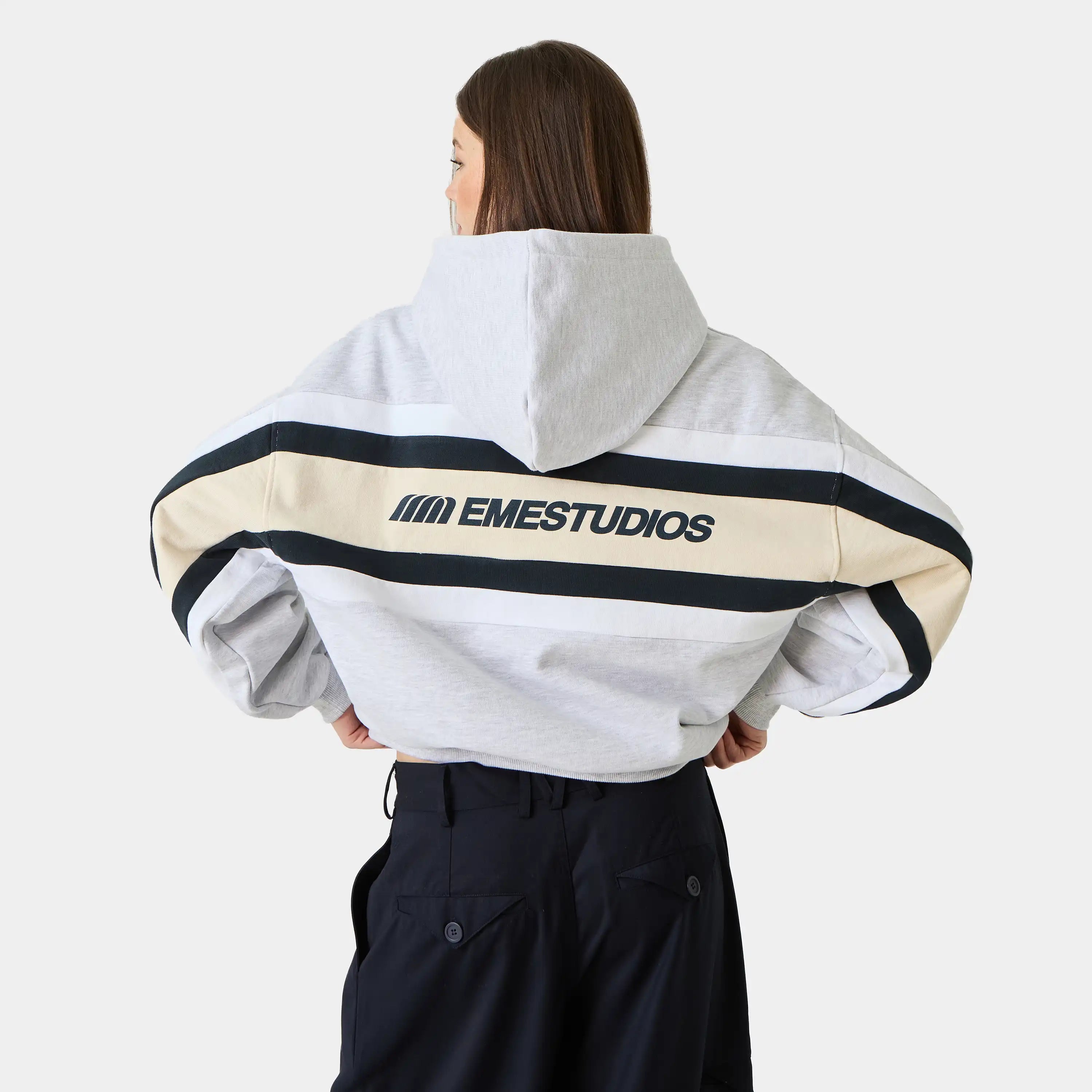 Vanguard Heather Grey Oversized Hoodie Hoodies Eme Studios