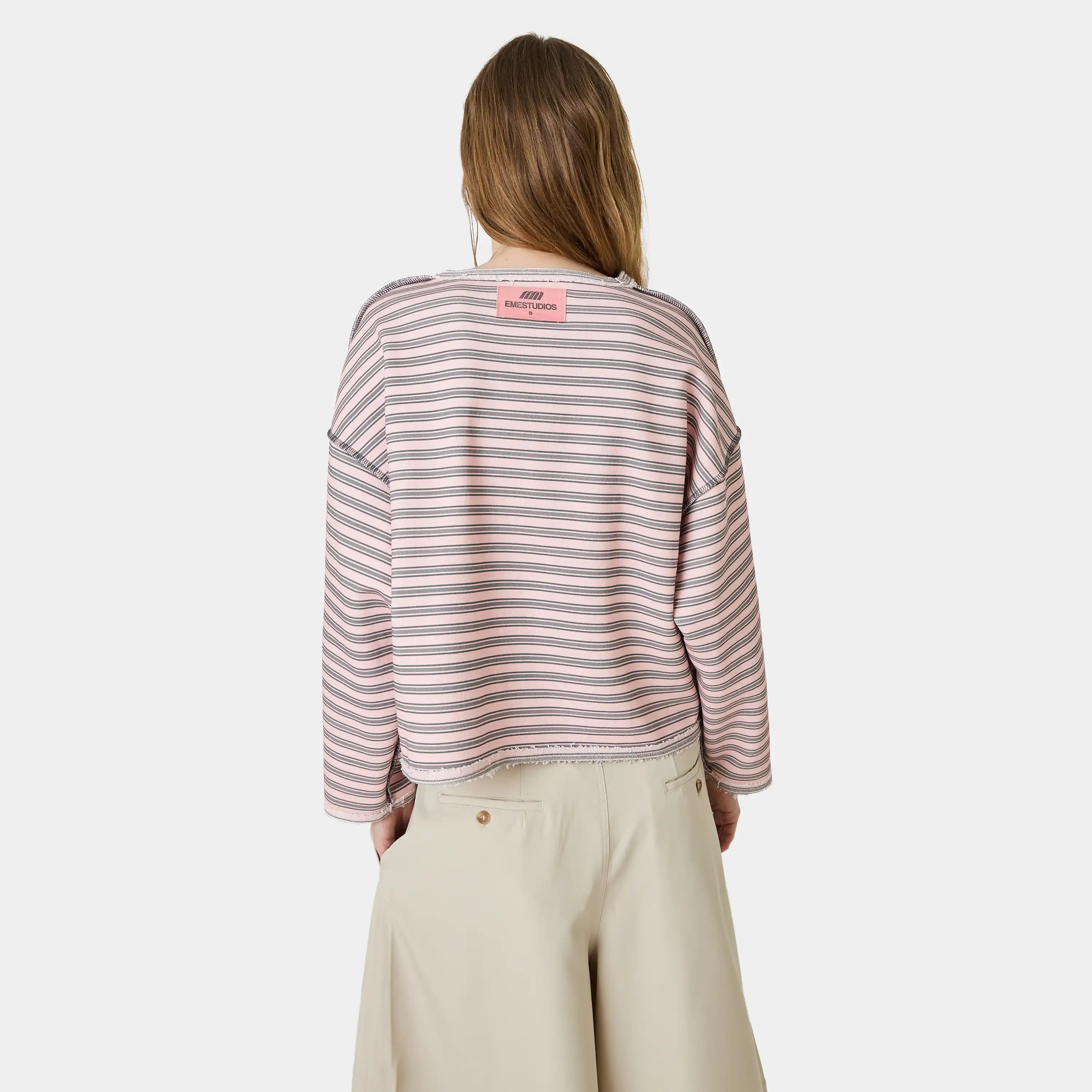 Dona Smoky Rose Reverse Crewneck Sweatshirts Eme Studios